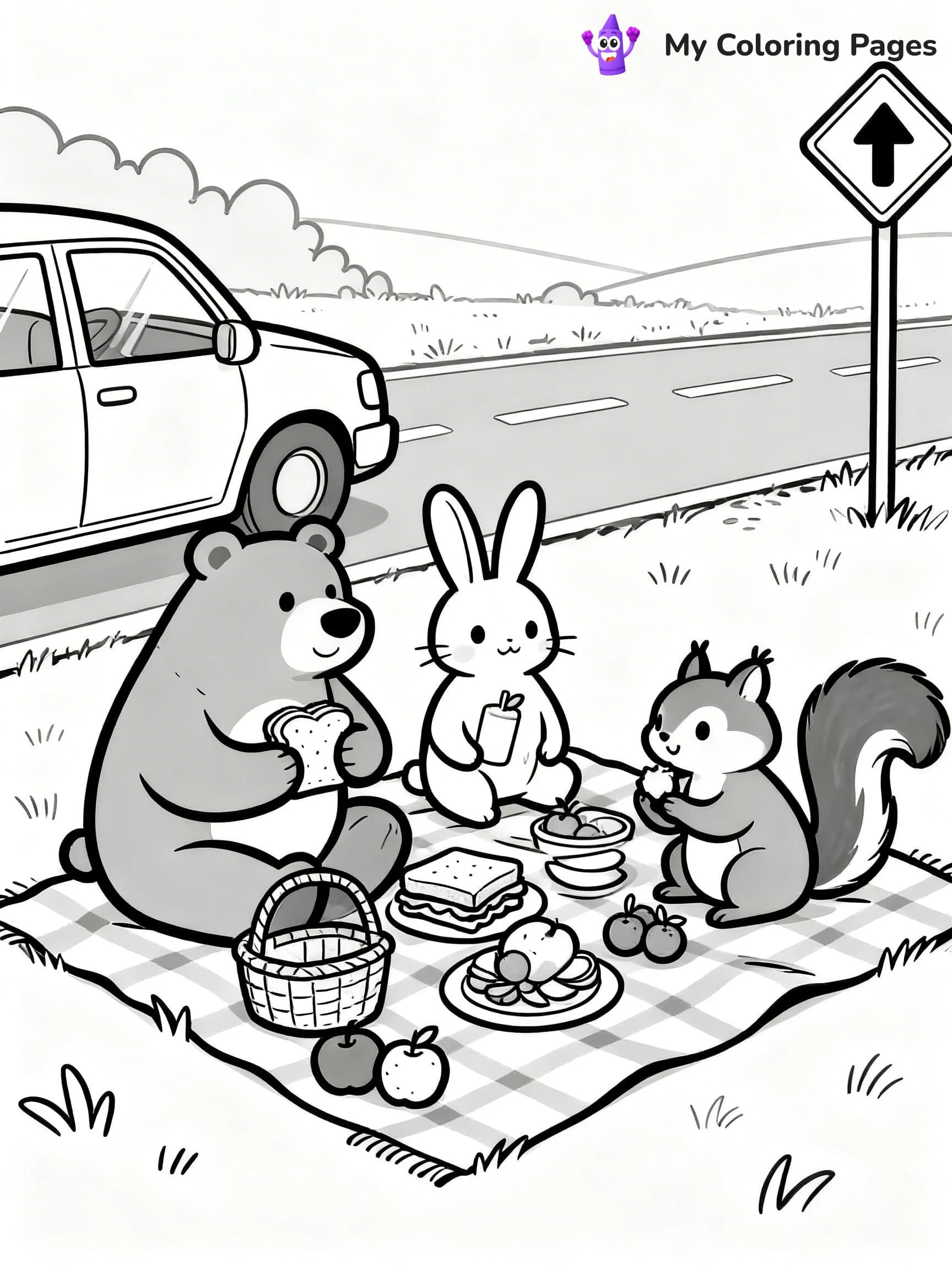 Road Trip Coloring Pages - 23