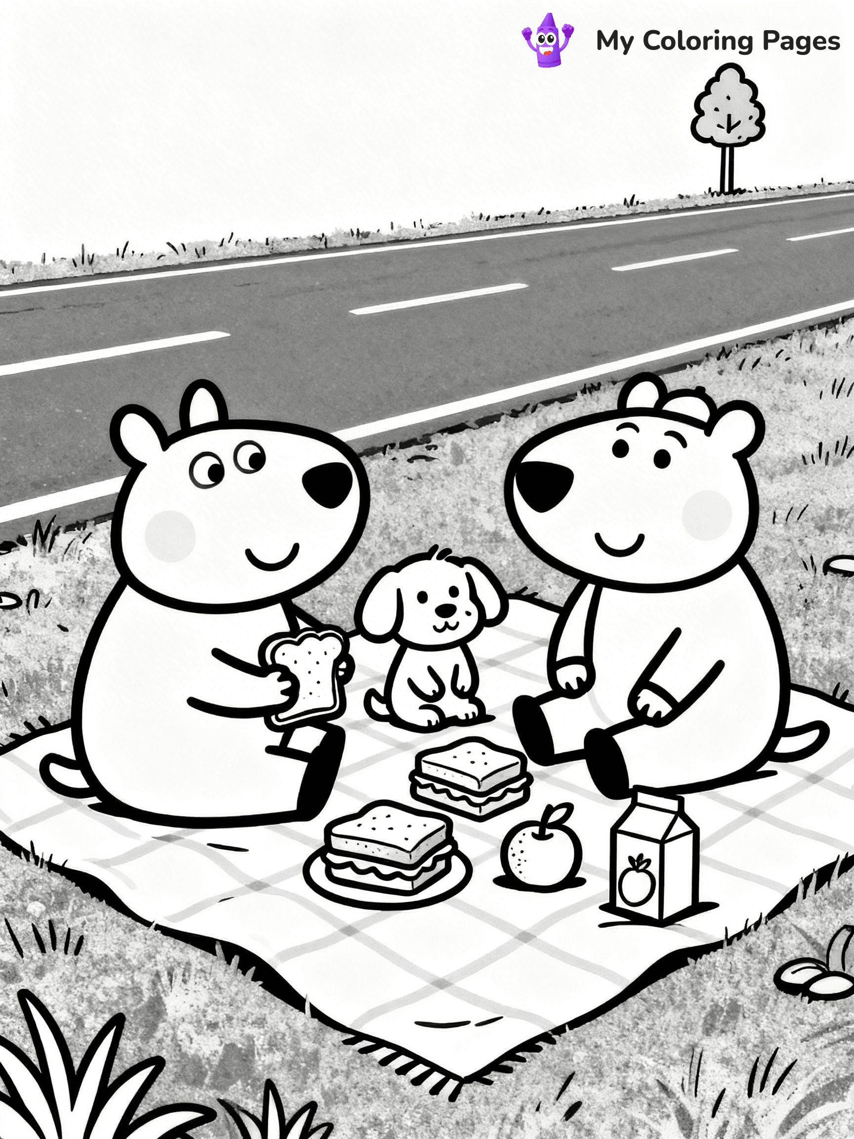 Road Trip Coloring Pages - 7
