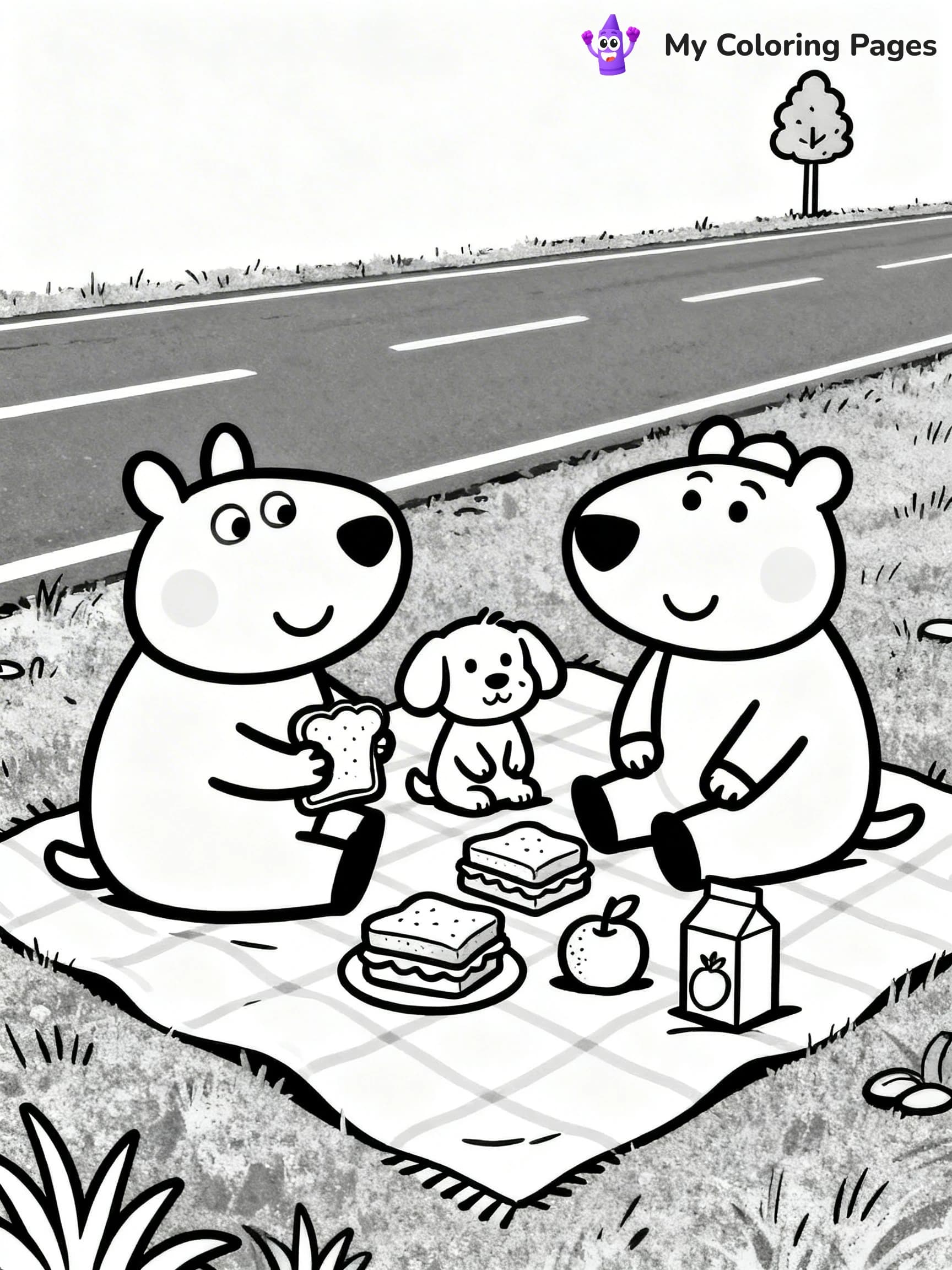 Road Trip Coloring Pages - 22