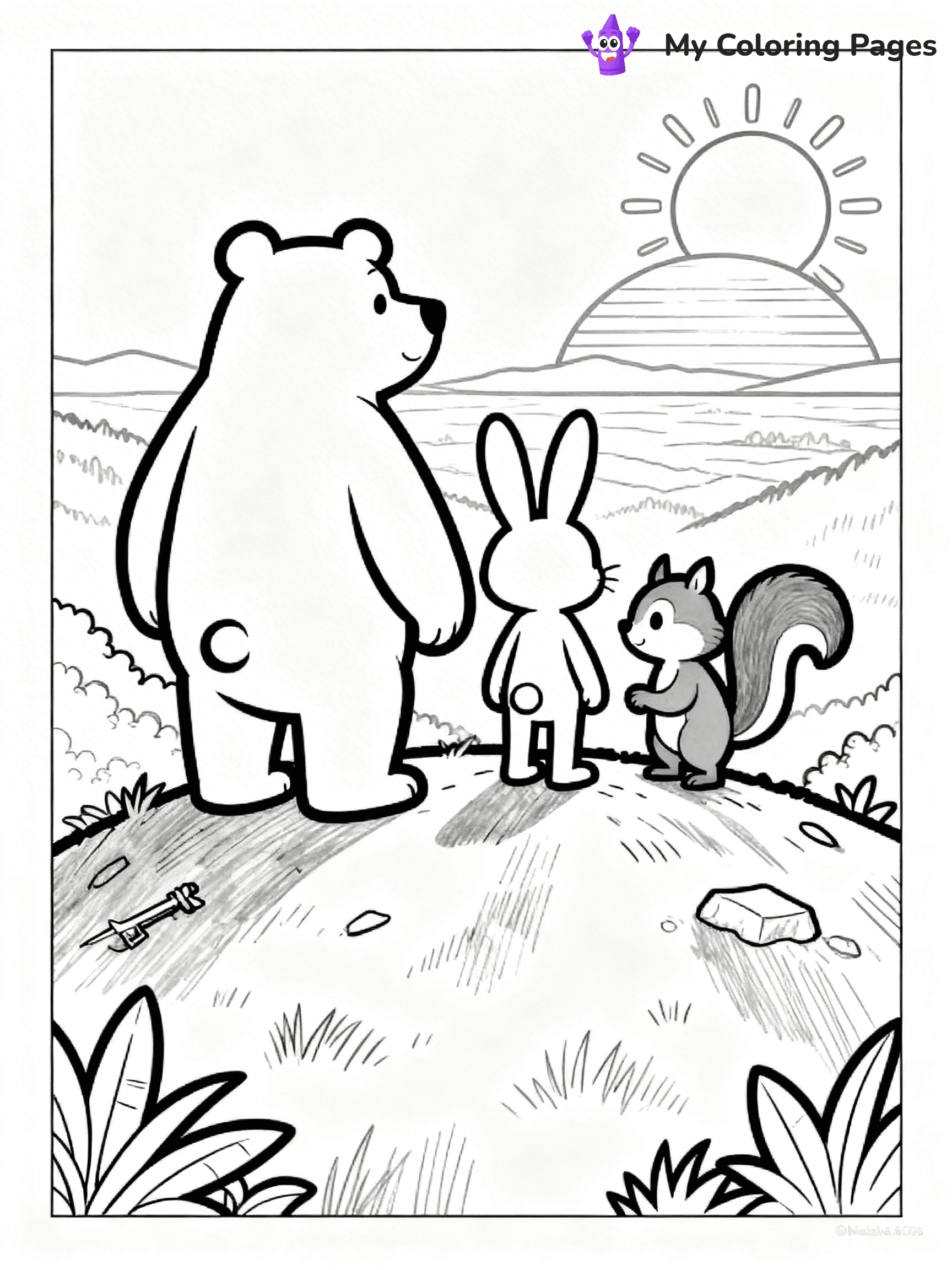 Road Trip Coloring Pages - 1