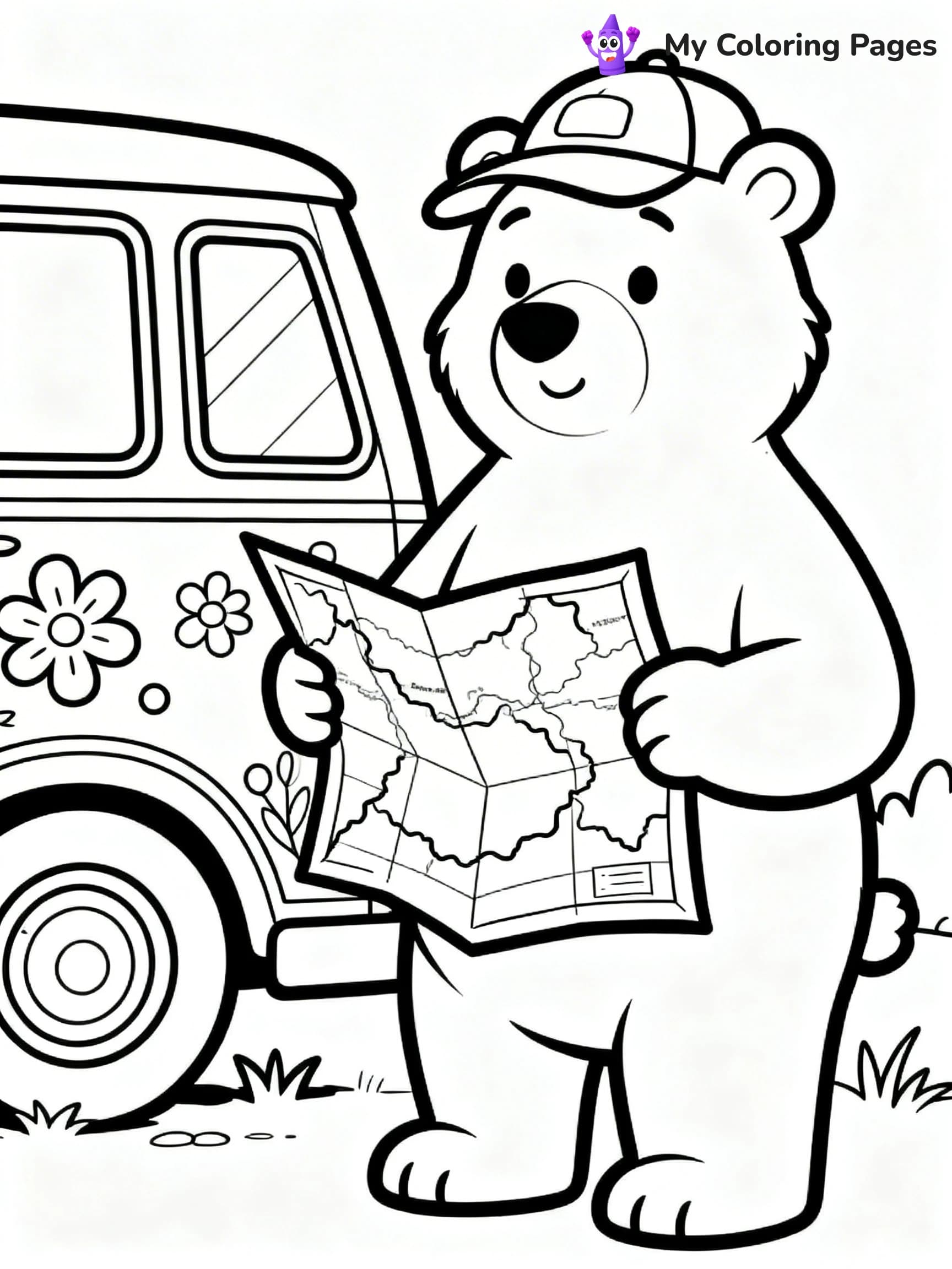 Road Trip Coloring Pages - 9
