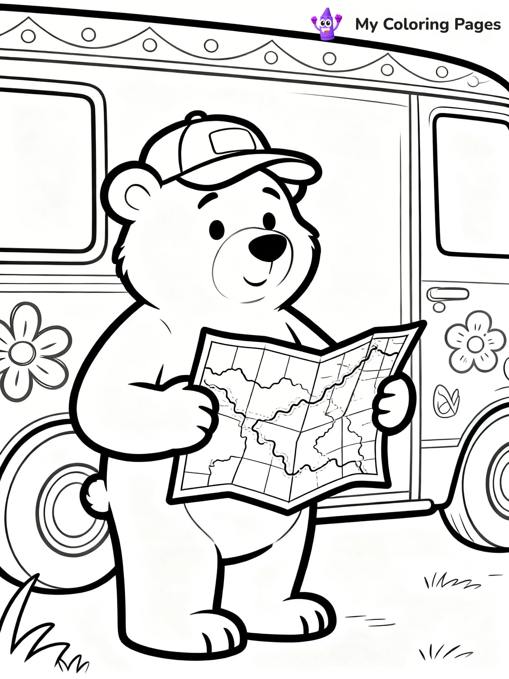 Road Trip Coloring Pages - 8