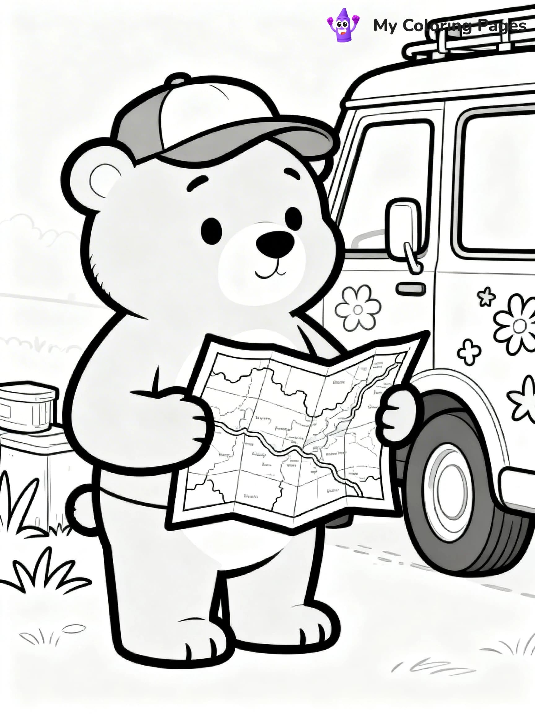 Road Trip Coloring Pages - 7