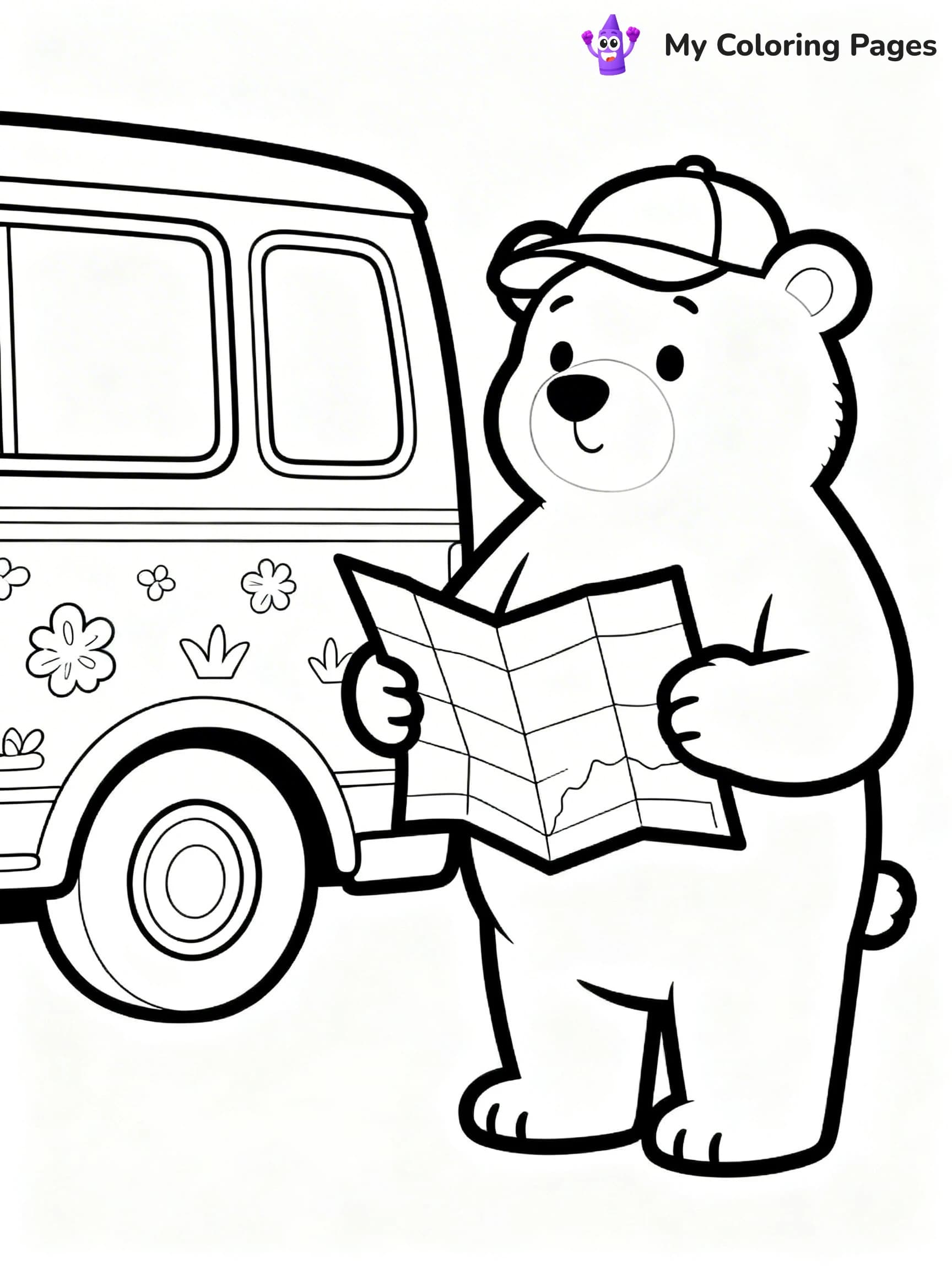 Road Trip Coloring Pages - 6