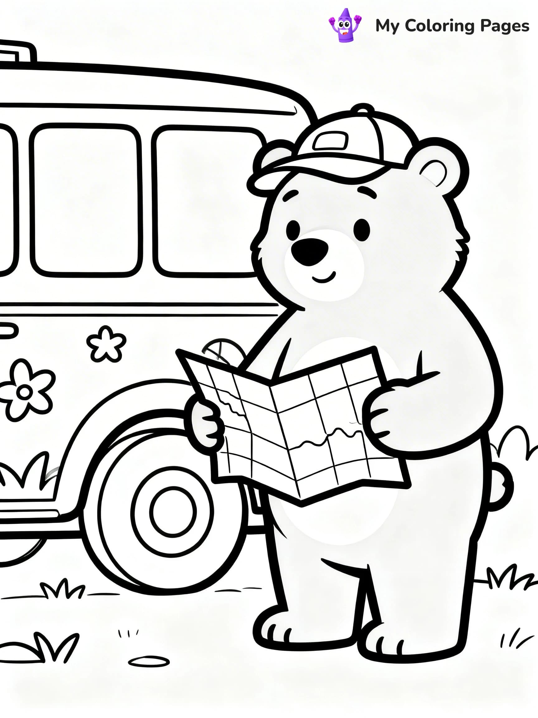 Road Trip Coloring Pages - 5