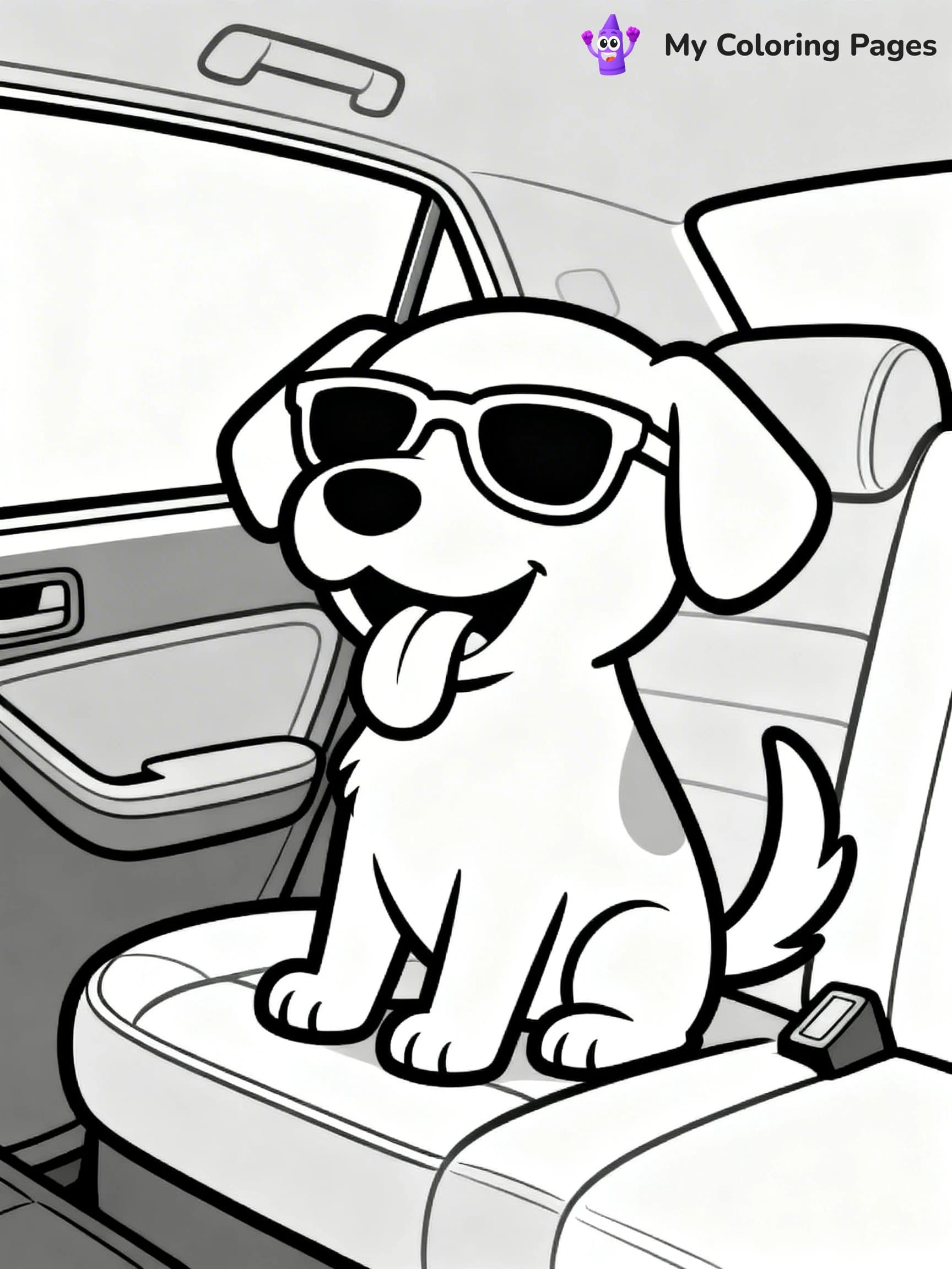 Road Trip Coloring Pages - 1