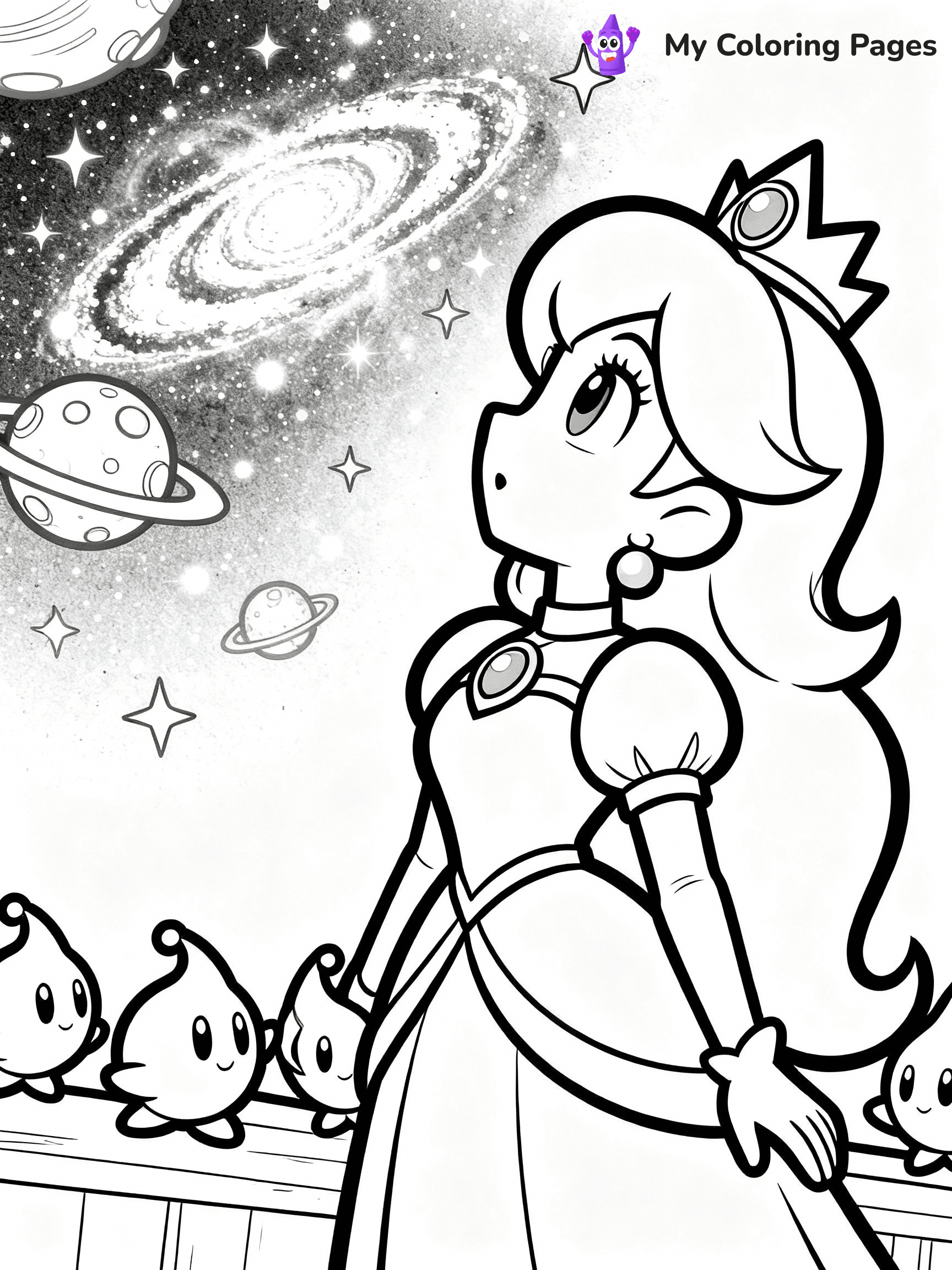 Rosalina Coloring Pages - 15