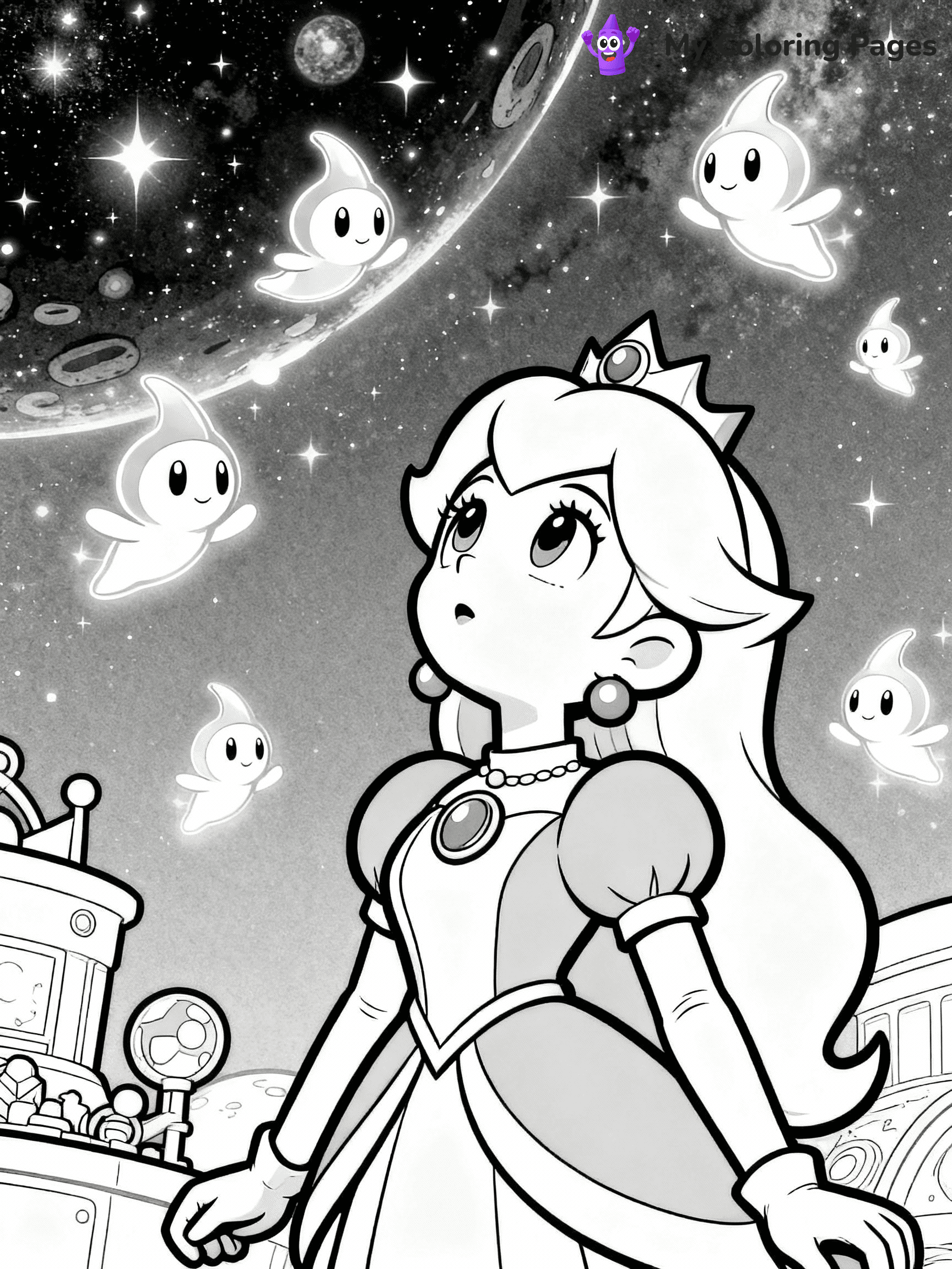 Rosalina Coloring Pages - 14