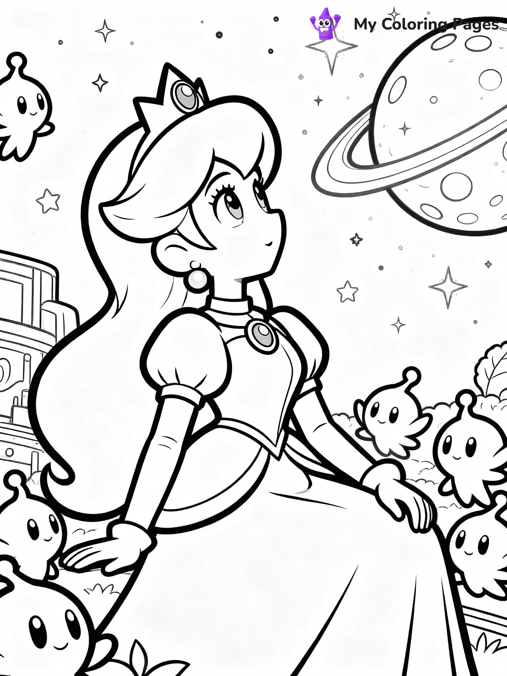 Rosalina Coloring Pages - 13
