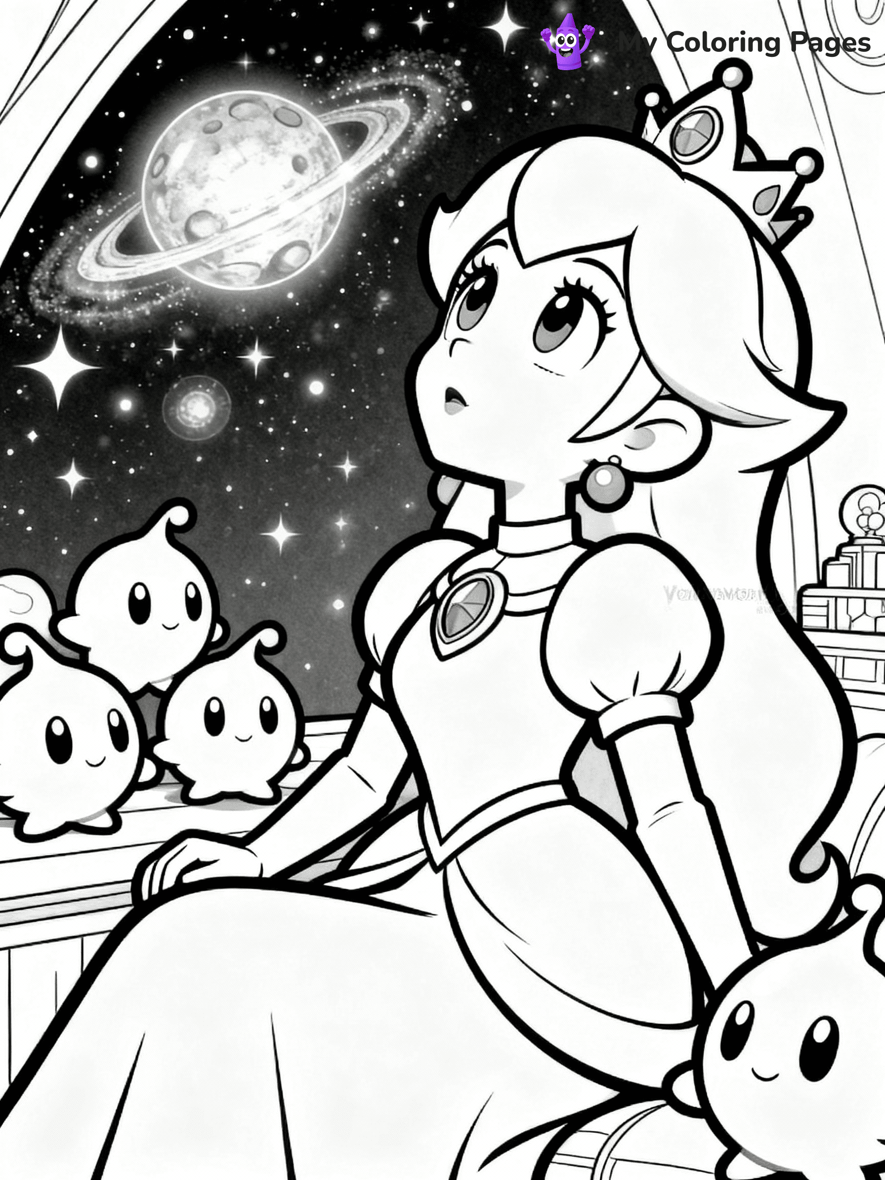 Rosalina Coloring Pages - 12
