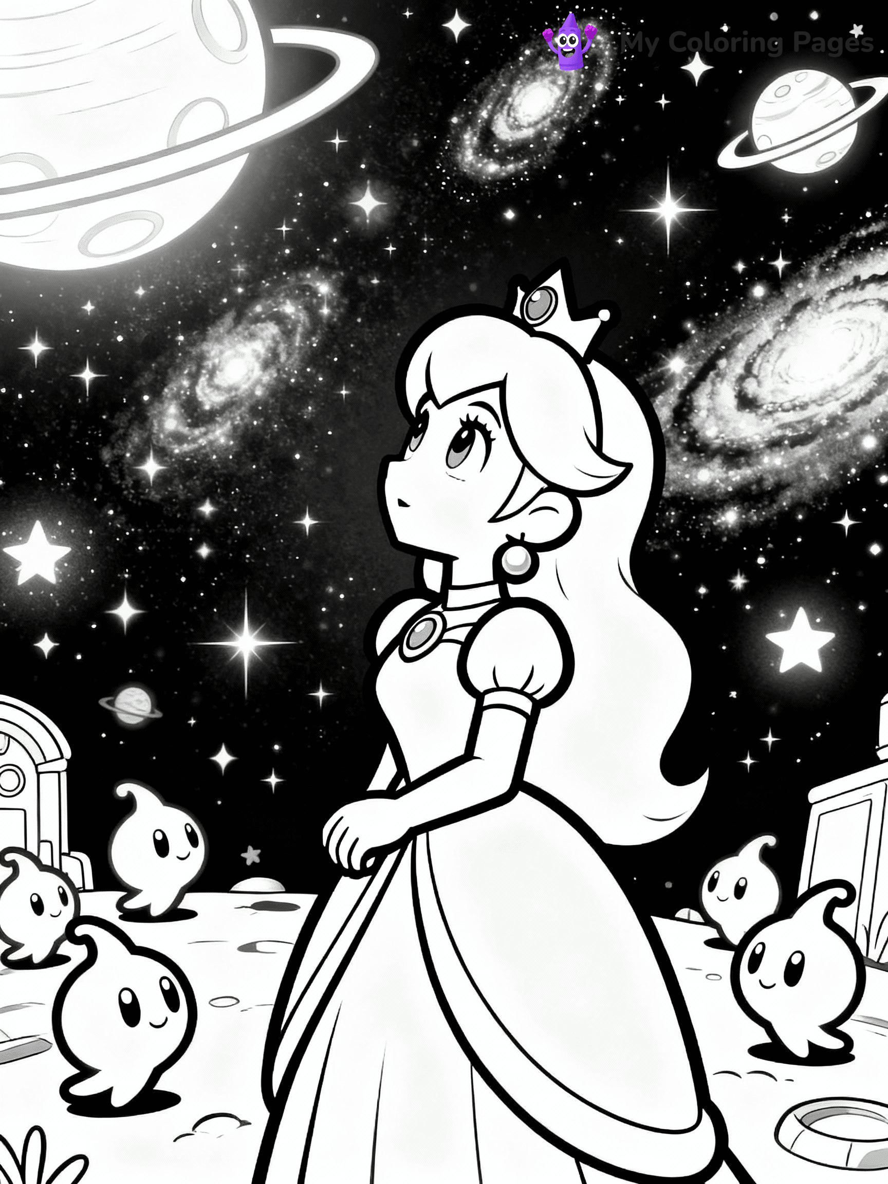 Rosalina Coloring Pages - 10