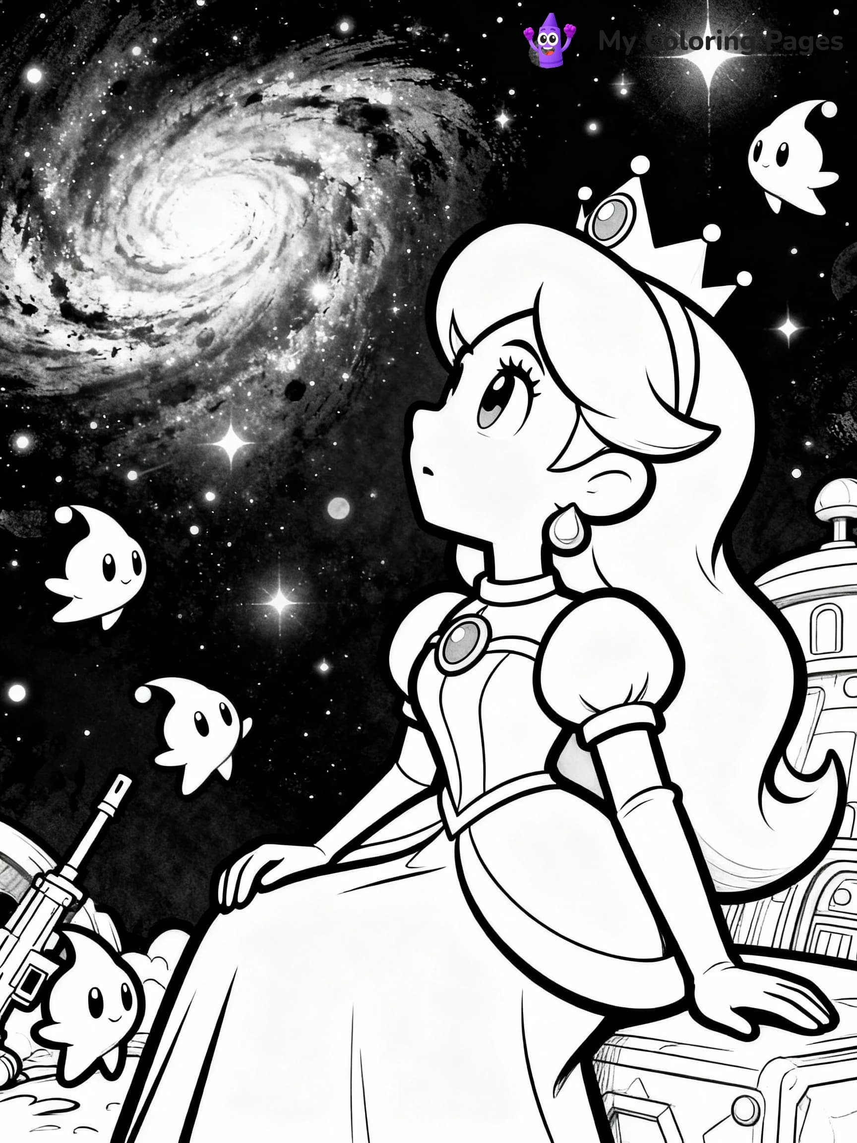 Rosalina Coloring Pages - 9