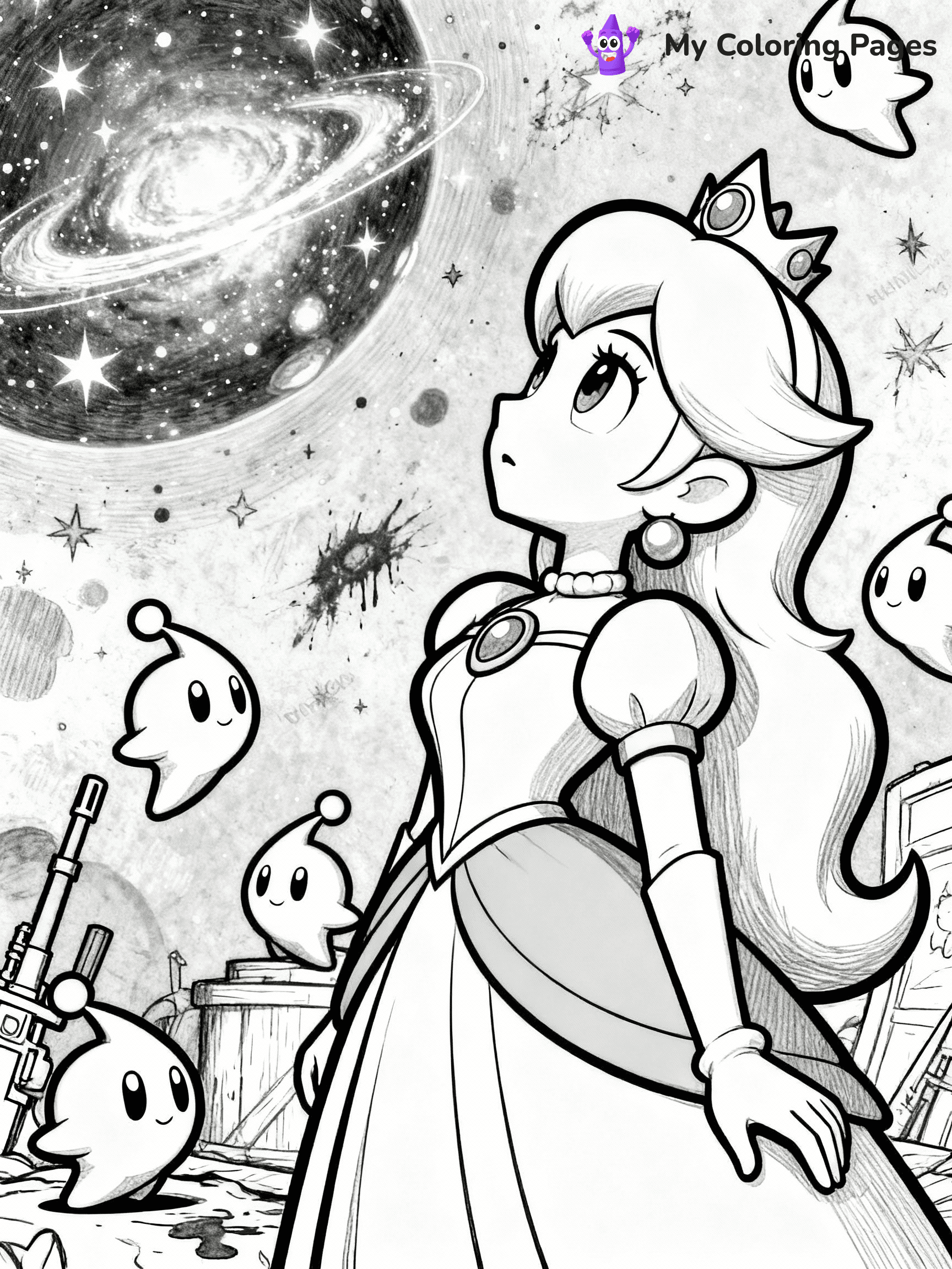 Rosalina Coloring Pages - 8