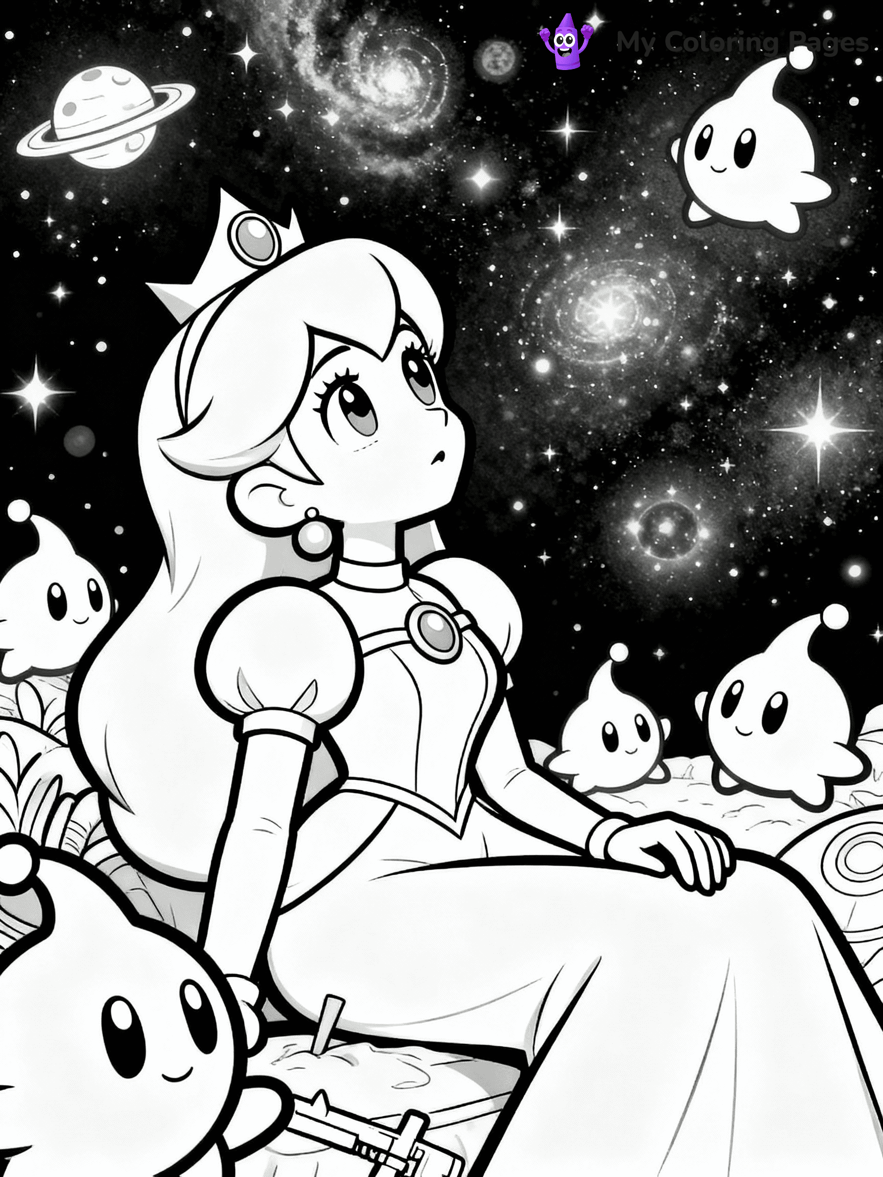Rosalina Coloring Pages - 7