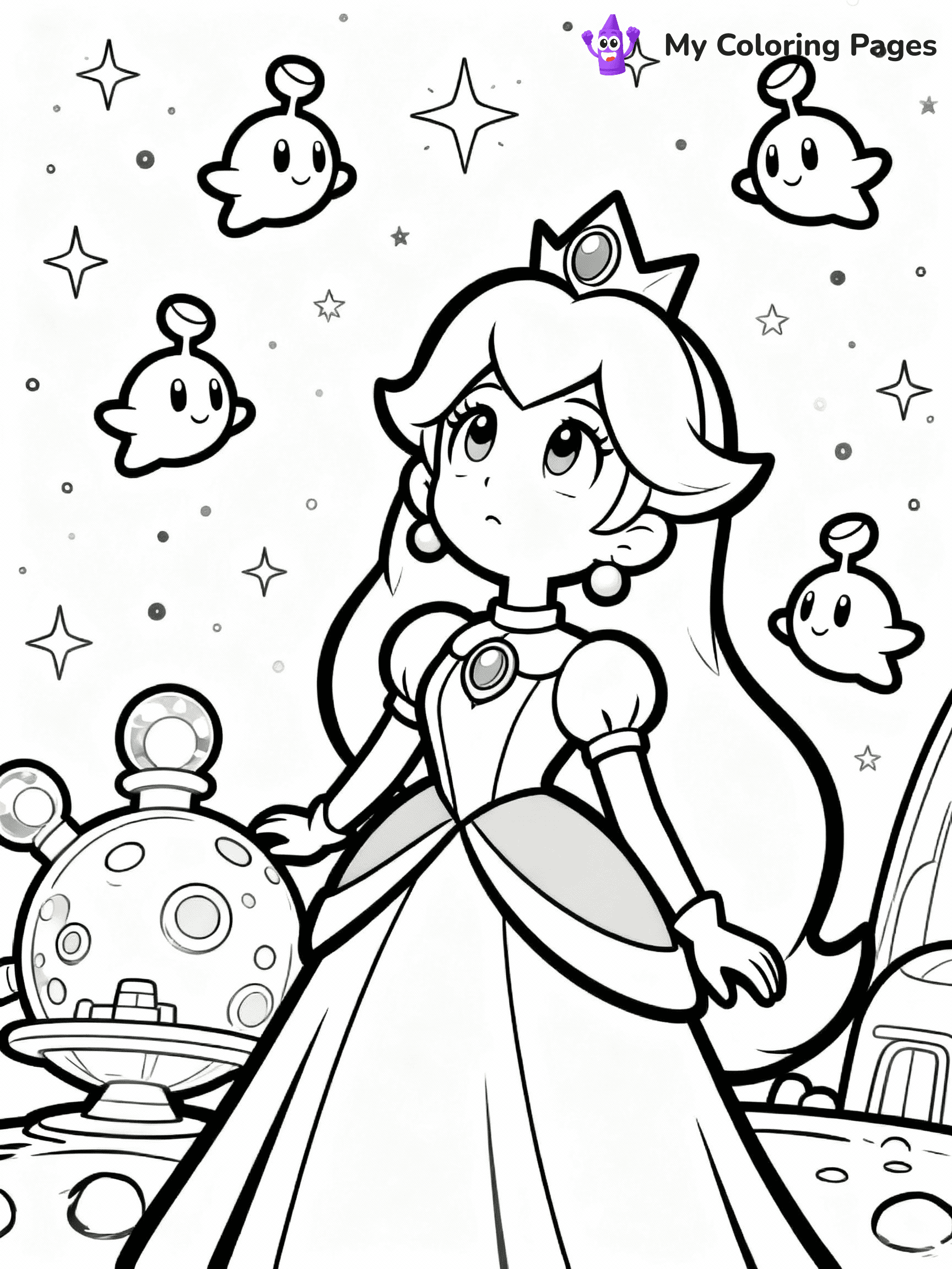 Rosalina Coloring Pages - 5