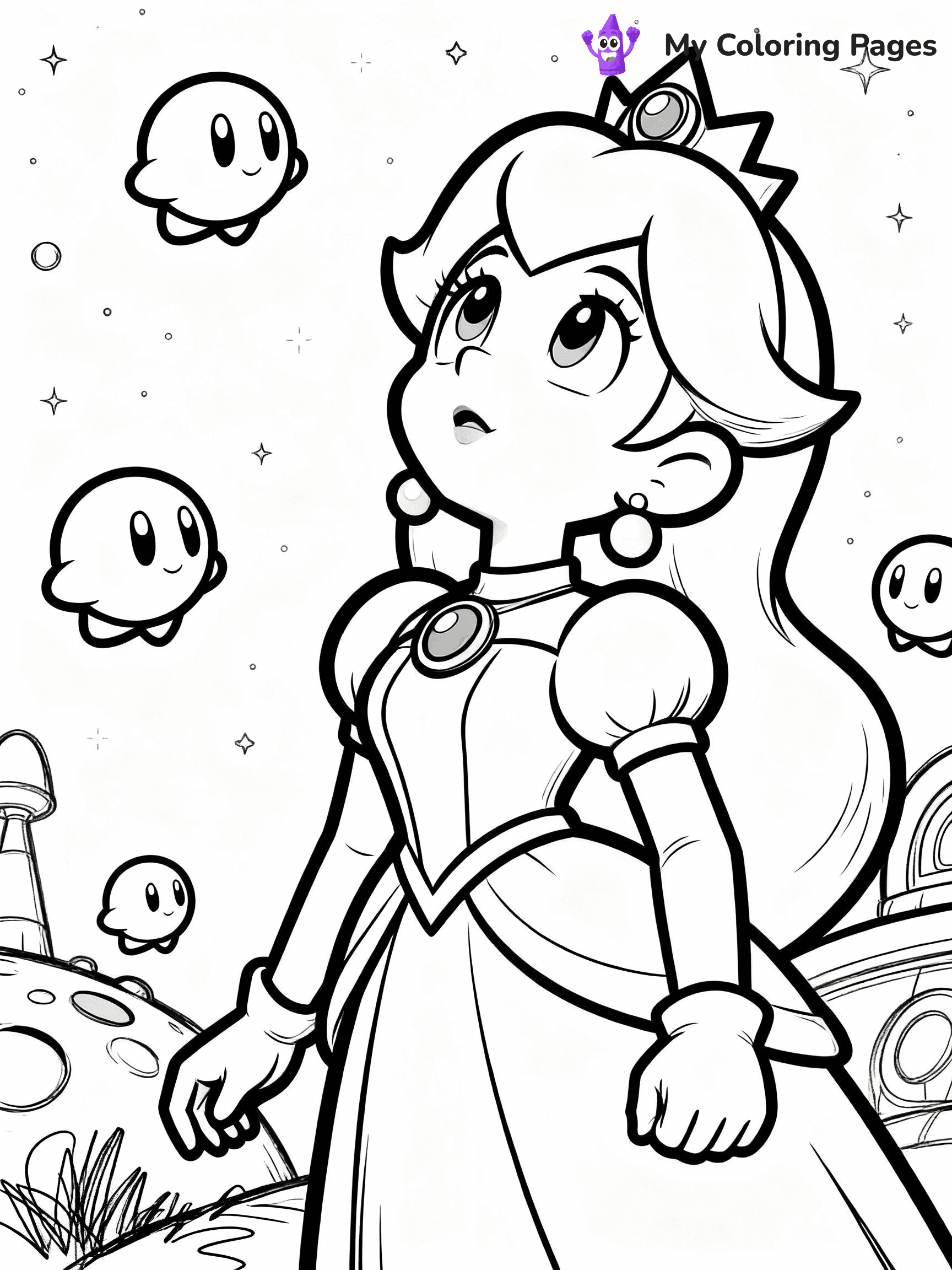 Rosalina Coloring Pages - 4