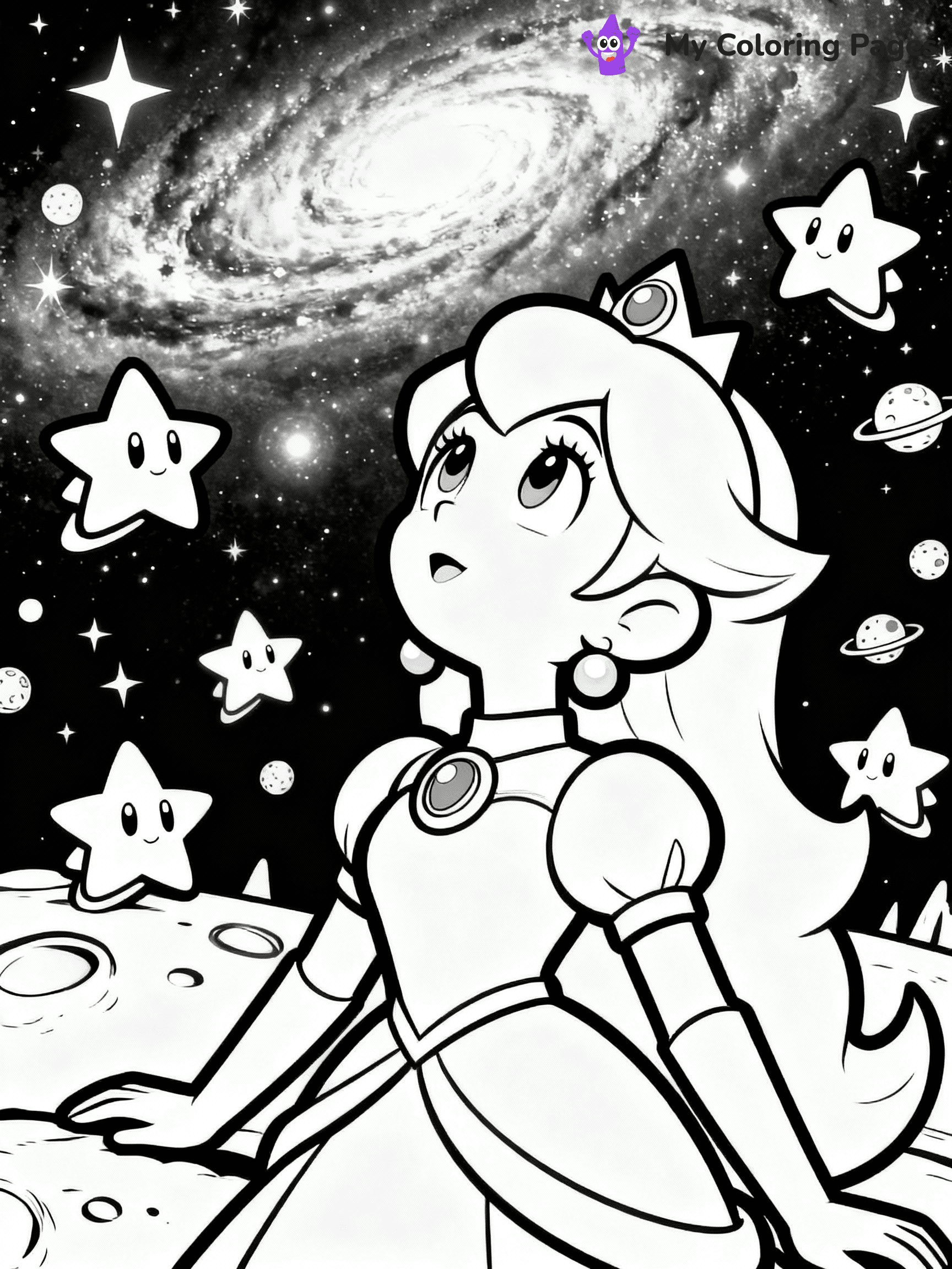 Rosalina Coloring Pages - 3