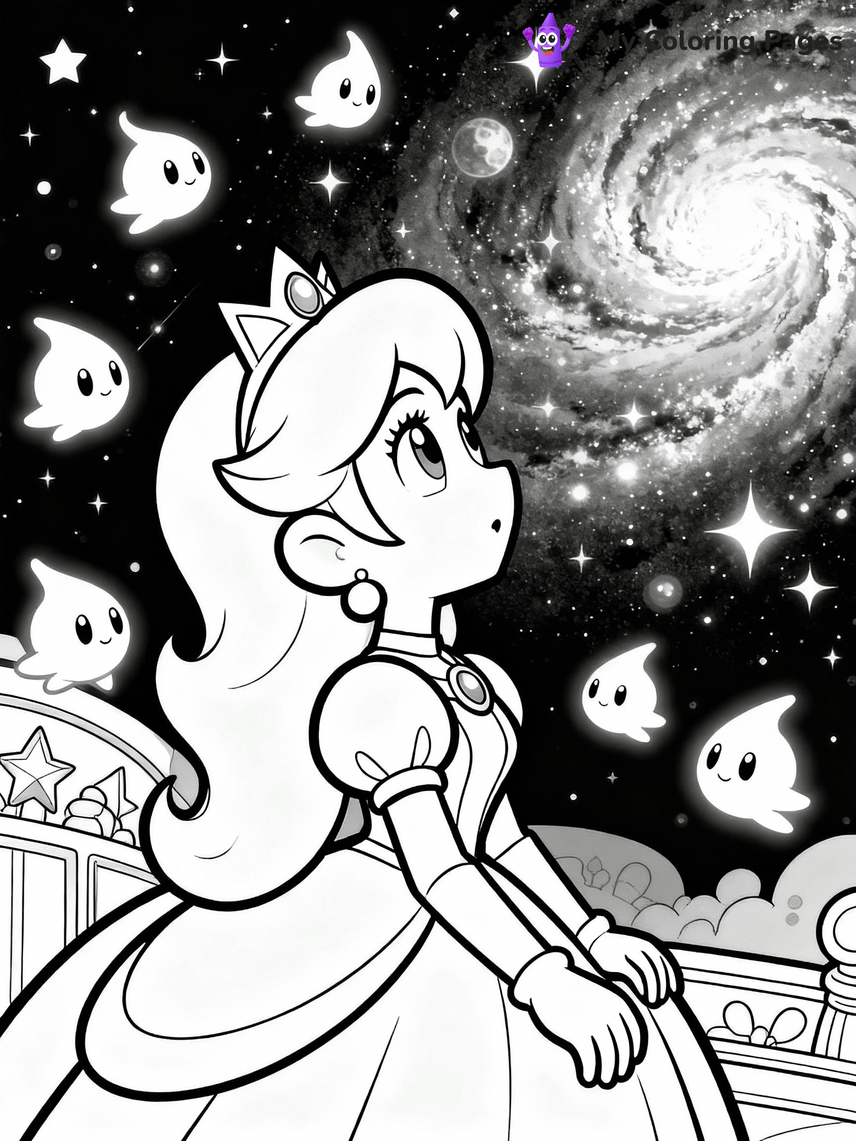 Rosalina Coloring Pages - 1