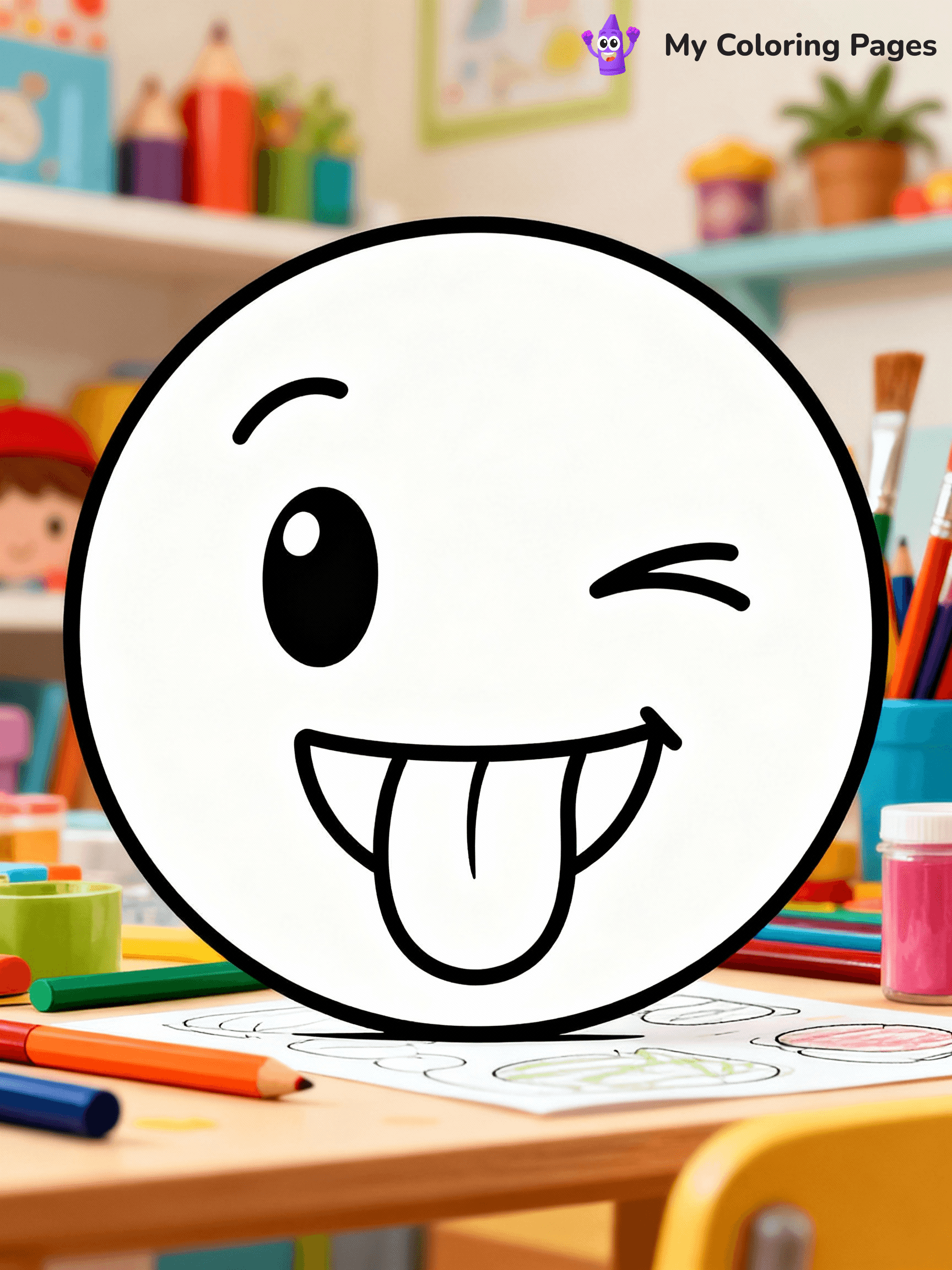 Emoji Coloring Pages - 8