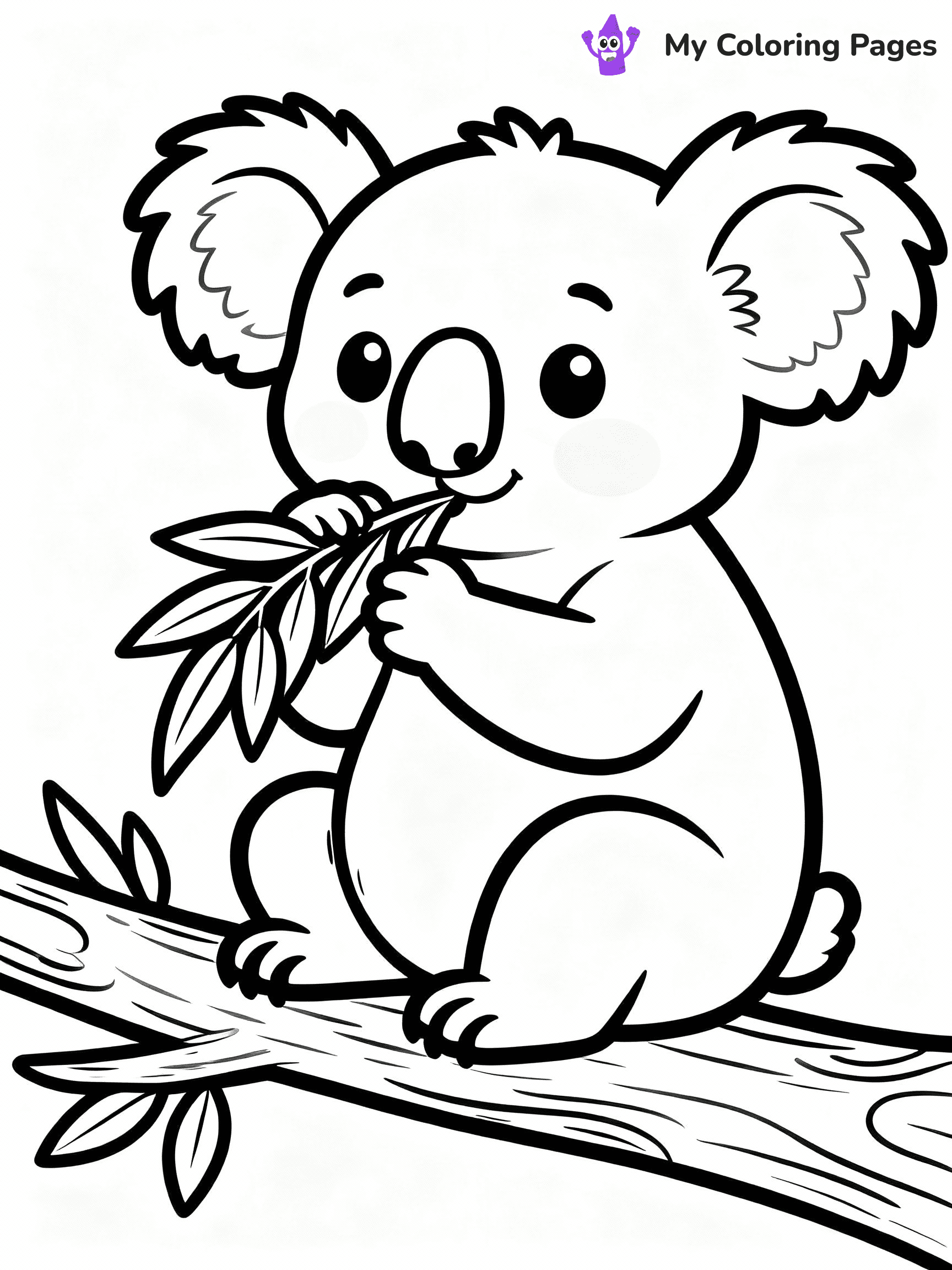 Koala Coloring Pages - 1