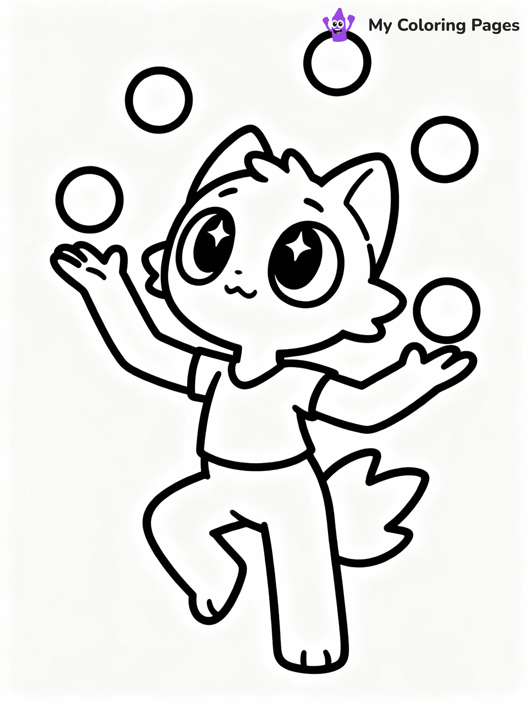 ⚠️ CRITICAL REQUIREMENT - ABSOLUTE BLACK AND WHITE ONLY ⚠️
This MUST be a BLACK AND WHITE line drawing ONLY. NO COLORS whatsoever.
- ONLY pure black lines (#000000) on pure white background (#FFFFFF)
- ABSOLUTELY NO colors, NO shading, NO gradients, NO grayscale
- If there are ANY colors in the output, the image is REJECTED
- This is a COLORING PAGE - meant to be COLORED IN by children
- The output must be UNCOLORED line art ready for coloring
⚠️ SUBJECT TO DRAW: Derpy from Huntrix in animated style, juggling orbs, big eyes sparkling, playful pose
(REMEMBER: Output must be BLACK AND WHITE line art only, NOT colored!)
# COLORING PAGE: BLACK OUTLINES ONLY - WHITE BACKGROUND MANDATORY
Create a **coloring book page** using EXACTLY two values: black lines, white space.
## NON-NEGOTIABLE BINARY RULES
- **ONLY #000000 (black) and #FFFFFF (white)** - NO other values exist
- **EVERY PIXEL = BLACK OR WHITE** - no gray/shading/antialiasing
- **WHITE BACKGROUND MANDATORY** - entire canvas stays white
- **ALL SHAPES HOLLOW** - everything is empty outlines waiting to be colored
- **FORBIDDEN:** fills, shading, gradients, patterns, textures, colors
- **NO SOLID REGIONS** - if it's not a thin line, it's wrong
## Universal Line Standards
- Black outlines ONLY - thin, uniform weight
- Every shape completely empty inside
- Closed contours suitable for coloring
- Simple flat illustration - zero depth/3D/realism
- **Style:** Whimsical Doodle Art Alley - rounded, friendly outlines (unless specified)
## Everything = Outline Only
- Characters/animals: hollow shapes
- Objects/clothing: empty contours
- Backgrounds/scenery: line work only
- Natural elements: outlined forms
- Dark/night areas: don't exist (use outlined symbols)
- Textures/patterns: convert to simple lines
## The Test
Can a child color EVERY white space with crayons? If any area is pre-filled/shaded/gray or colored in, it FAILS. Every shape must be waiting to receive color.
**FINAL OUTPUT**: Binary coloring page. Black lines define shapes. White spaces ready for coloring. Nothing else exists. No exceptions. Print-ready.
⚠️ FINAL REMINDER: Draw the subject "Derpy from Huntrix in animated style, juggling orbs, big eyes sparkling, playful pose" as BLACK AND WHITE line art. Zero colors in output.