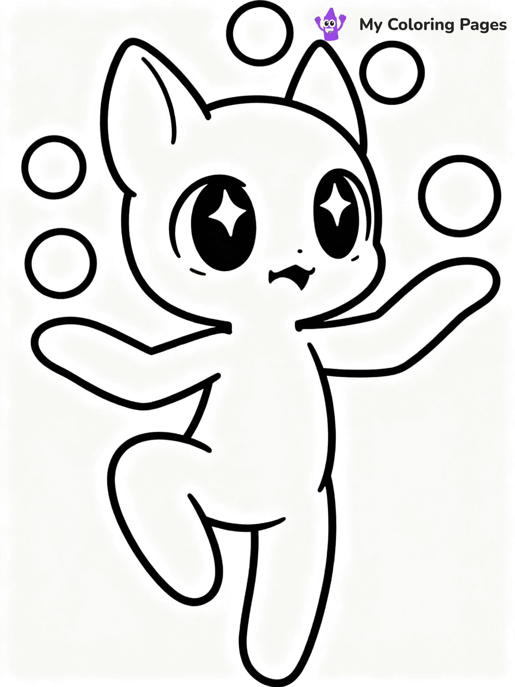 ⚠️ CRITICAL REQUIREMENT - ABSOLUTE BLACK AND WHITE ONLY ⚠️
This MUST be a BLACK AND WHITE line drawing ONLY. NO COLORS whatsoever.
- ONLY pure black lines (#000000) on pure white background (#FFFFFF)
- ABSOLUTELY NO colors, NO shading, NO gradients, NO grayscale
- If there are ANY colors in the output, the image is REJECTED
- This is a COLORING PAGE - meant to be COLORED IN by children
- The output must be UNCOLORED line art ready for coloring
⚠️ SUBJECT TO DRAW: Derpy from Kpop Demon Hunters in animated style, juggling orbs, big eyes sparkling, playful pose
(REMEMBER: Output must be BLACK AND WHITE line art only, NOT colored!)
# COLORING PAGE: BLACK OUTLINES ONLY - WHITE BACKGROUND MANDATORY
Create a **coloring book page** using EXACTLY two values: black lines, white space.
## NON-NEGOTIABLE BINARY RULES
- **ONLY #000000 (black) and #FFFFFF (white)** - NO other values exist
- **EVERY PIXEL = BLACK OR WHITE** - no gray/shading/antialiasing
- **WHITE BACKGROUND MANDATORY** - entire canvas stays white
- **ALL SHAPES HOLLOW** - everything is empty outlines waiting to be colored
- **FORBIDDEN:** fills, shading, gradients, patterns, textures, colors
- **NO SOLID REGIONS** - if it's not a thin line, it's wrong
## Universal Line Standards
- Black outlines ONLY - thin, uniform weight
- Every shape completely empty inside
- Closed contours suitable for coloring
- Simple flat illustration - zero depth/3D/realism
- **Style:** Whimsical Doodle Art Alley - rounded, friendly outlines (unless specified)
## Everything = Outline Only
- Characters/animals: hollow shapes
- Objects/clothing: empty contours
- Backgrounds/scenery: line work only
- Natural elements: outlined forms
- Dark/night areas: don't exist (use outlined symbols)
- Textures/patterns: convert to simple lines
## The Test
Can a child color EVERY white space with crayons? If any area is pre-filled/shaded/gray or colored in, it FAILS. Every shape must be waiting to receive color.
**FINAL OUTPUT**: Binary coloring page. Black lines define shapes. White spaces ready for coloring. Nothing else exists. No exceptions. Print-ready.
⚠️ FINAL REMINDER: Draw the subject "Derpy from Kpop Demon Hunters in animated style, juggling orbs, big eyes sparkling, playful pose" as BLACK AND WHITE line art. Zero colors in output.