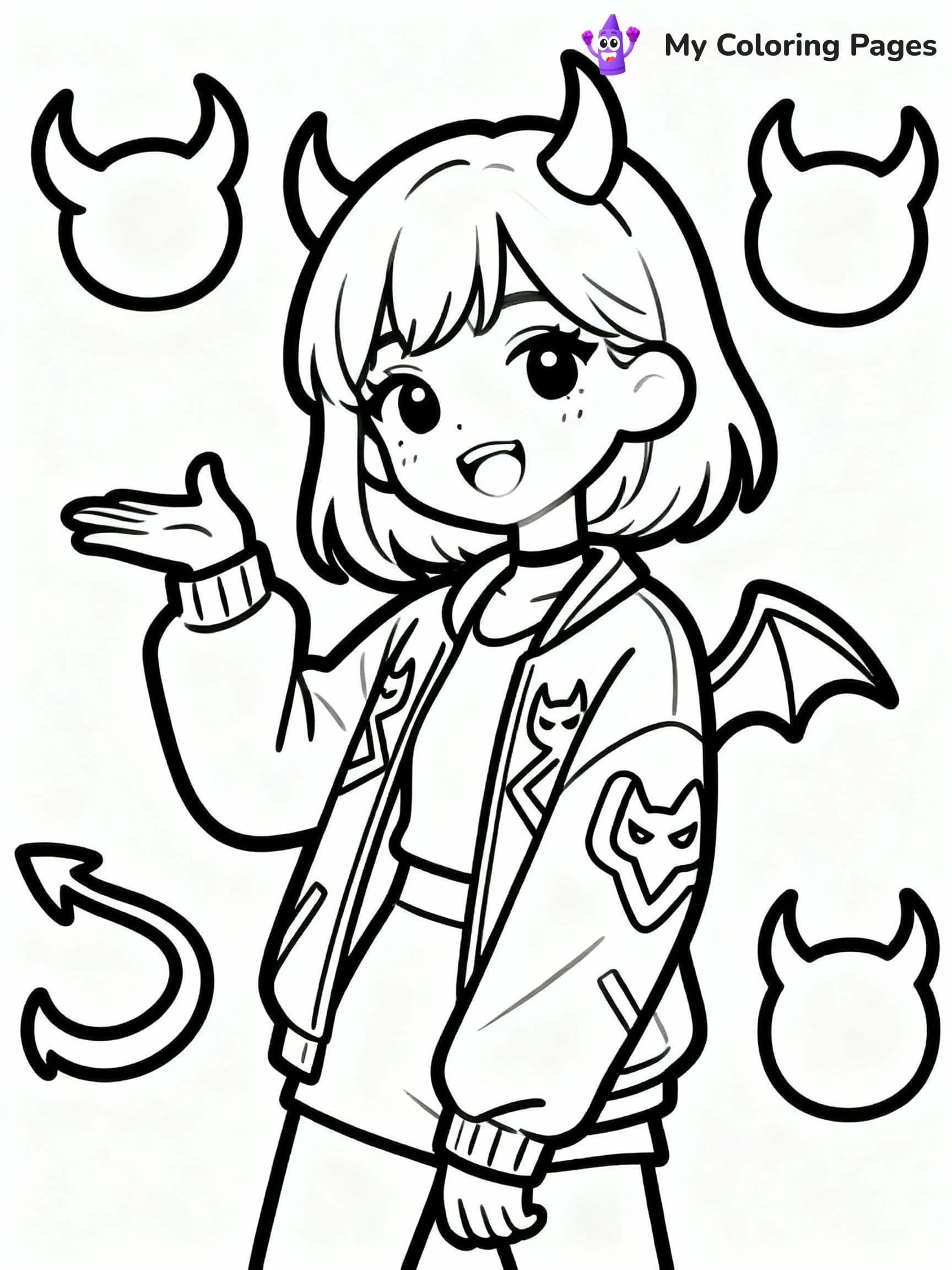 Kpop Demon Hunters Coloring Pages - 16