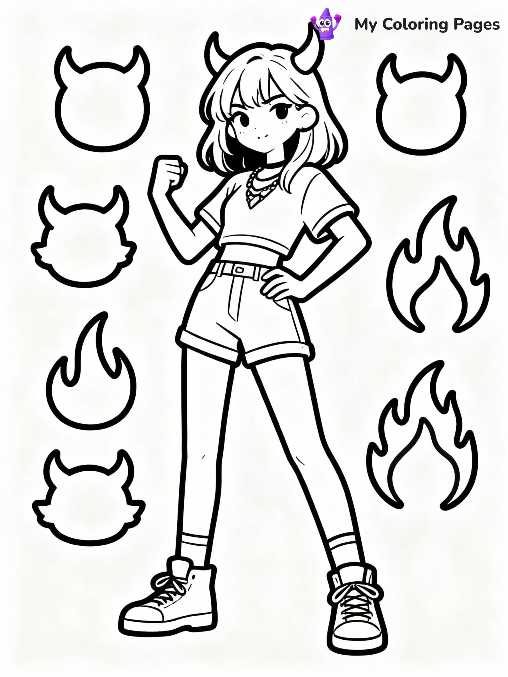 Kpop Demon Hunters Coloring Pages - 9