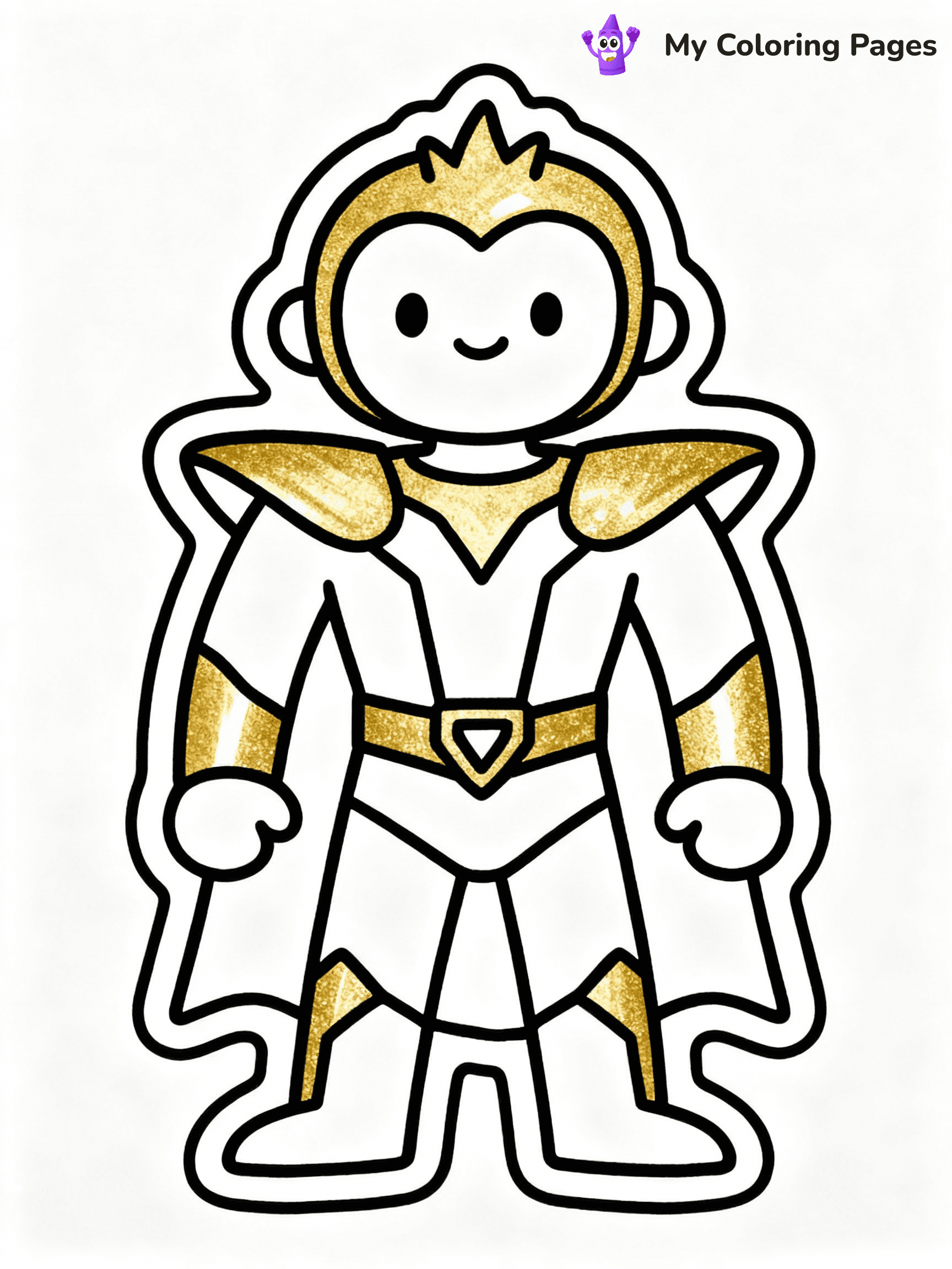 ⚠️ CRITICAL REQUIREMENT - ABSOLUTE BLACK AND WHITE ONLY ⚠️
This MUST be a BLACK AND WHITE line drawing ONLY. NO COLORS whatsoever.
- ONLY pure black lines (#000000) on pure white background (#FFFFFF)
- ABSOLUTELY NO colors, NO shading, NO gradients, NO grayscale
- If there are ANY colors in the output, the image is REJECTED
- This is a COLORING PAGE - meant to be COLORED IN by children
- The output must be UNCOLORED line art ready for coloring
⚠️ SUBJECT TO DRAW: Huntr/x performing Golden, white and gold costumes
(REMEMBER: Output must be BLACK AND WHITE line art only, NOT colored!)
# COLORING PAGE: BLACK OUTLINES ONLY - WHITE BACKGROUND MANDATORY
Create a **coloring book page** using EXACTLY two values: black lines, white space.
## NON-NEGOTIABLE BINARY RULES
- **ONLY #000000 (black) and #FFFFFF (white)** - NO other values exist
- **EVERY PIXEL = BLACK OR WHITE** - no gray/shading/antialiasing
- **WHITE BACKGROUND MANDATORY** - entire canvas stays white
- **ALL SHAPES HOLLOW** - everything is empty outlines waiting to be colored
- **FORBIDDEN:** fills, shading, gradients, patterns, textures, colors
- **NO SOLID REGIONS** - if it's not a thin line, it's wrong
## Universal Line Standards
- Black outlines ONLY - thin, uniform weight
- Every shape completely empty inside
- Closed contours suitable for coloring
- Simple flat illustration - zero depth/3D/realism
- **Style:** Whimsical Doodle Art Alley - rounded, friendly outlines (unless specified)
## Everything = Outline Only
- Characters/animals: hollow shapes
- Objects/clothing: empty contours
- Backgrounds/scenery: line work only
- Natural elements: outlined forms
- Dark/night areas: don't exist (use outlined symbols)
- Textures/patterns: convert to simple lines
## The Test
Can a child color EVERY white space with crayons? If any area is pre-filled/shaded/gray or colored in, it FAILS. Every shape must be waiting to receive color.
**FINAL OUTPUT**: Binary coloring page. Black lines define shapes. White spaces ready for coloring. Nothing else exists. No exceptions. Print-ready.
⚠️ FINAL REMINDER: Draw the subject "Huntr/x performing Golden, white and gold costumes" as BLACK AND WHITE line art. Zero colors in output.