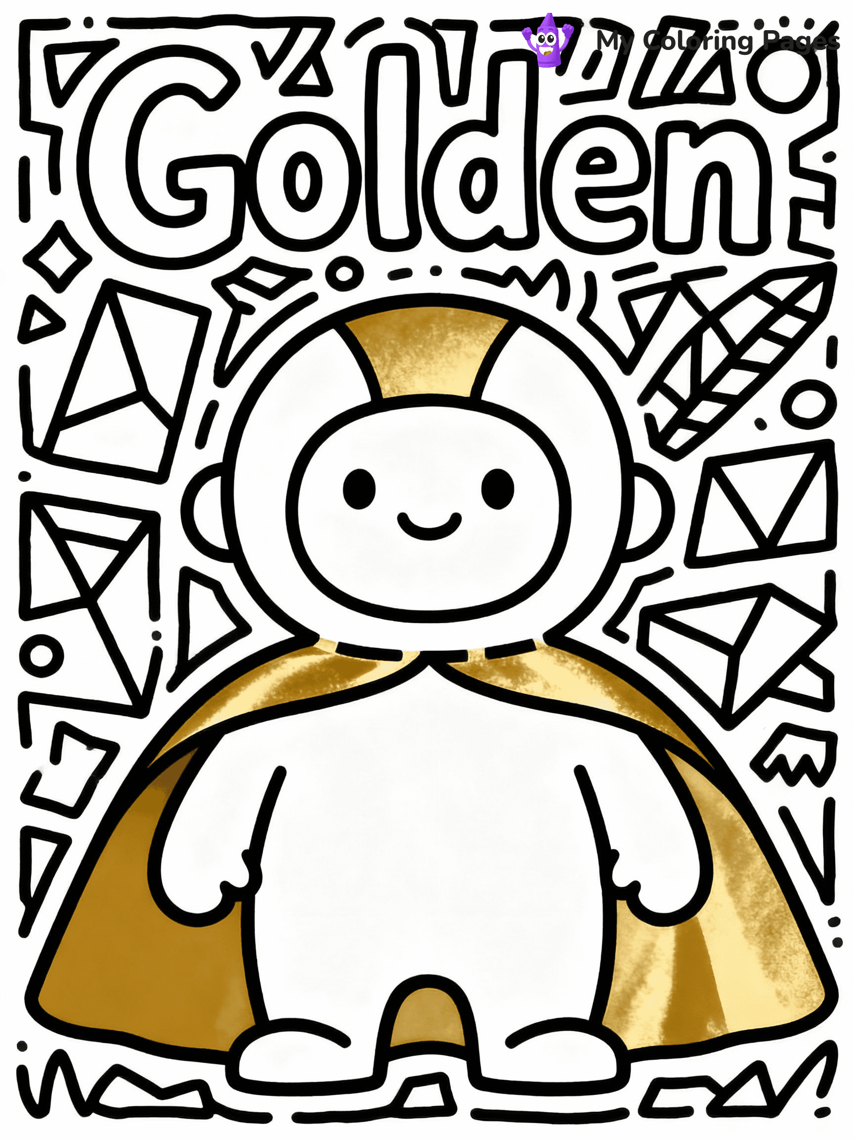 ⚠️ CRITICAL REQUIREMENT - ABSOLUTE BLACK AND WHITE ONLY ⚠️
This MUST be a BLACK AND WHITE line drawing ONLY. NO COLORS whatsoever.
- ONLY pure black lines (#000000) on pure white background (#FFFFFF)
- ABSOLUTELY NO colors, NO shading, NO gradients, NO grayscale
- If there are ANY colors in the output, the image is REJECTED
- This is a COLORING PAGE - meant to be COLORED IN by children
- The output must be UNCOLORED line art ready for coloring
⚠️ SUBJECT TO DRAW: Huntr/x performing Golden, white and gold costumes
(REMEMBER: Output must be BLACK AND WHITE line art only, NOT colored!)
# COLORING PAGE: BLACK OUTLINES ONLY - WHITE BACKGROUND MANDATORY
Create a **coloring book page** using EXACTLY two values: black lines, white space.
## NON-NEGOTIABLE BINARY RULES
- **ONLY #000000 (black) and #FFFFFF (white)** - NO other values exist
- **EVERY PIXEL = BLACK OR WHITE** - no gray/shading/antialiasing
- **WHITE BACKGROUND MANDATORY** - entire canvas stays white
- **ALL SHAPES HOLLOW** - everything is empty outlines waiting to be colored
- **FORBIDDEN:** fills, shading, gradients, patterns, textures, colors
- **NO SOLID REGIONS** - if it's not a thin line, it's wrong
## Universal Line Standards
- Black outlines ONLY - thin, uniform weight
- Every shape completely empty inside
- Closed contours suitable for coloring
- Simple flat illustration - zero depth/3D/realism
- **Style:** Whimsical Doodle Art Alley - rounded, friendly outlines (unless specified)
## Everything = Outline Only
- Characters/animals: hollow shapes
- Objects/clothing: empty contours
- Backgrounds/scenery: line work only
- Natural elements: outlined forms
- Dark/night areas: don't exist (use outlined symbols)
- Textures/patterns: convert to simple lines
## The Test
Can a child color EVERY white space with crayons? If any area is pre-filled/shaded/gray or colored in, it FAILS. Every shape must be waiting to receive color.
**FINAL OUTPUT**: Binary coloring page. Black lines define shapes. White spaces ready for coloring. Nothing else exists. No exceptions. Print-ready.
⚠️ FINAL REMINDER: Draw the subject "Huntr/x performing Golden, white and gold costumes" as BLACK AND WHITE line art. Zero colors in output.