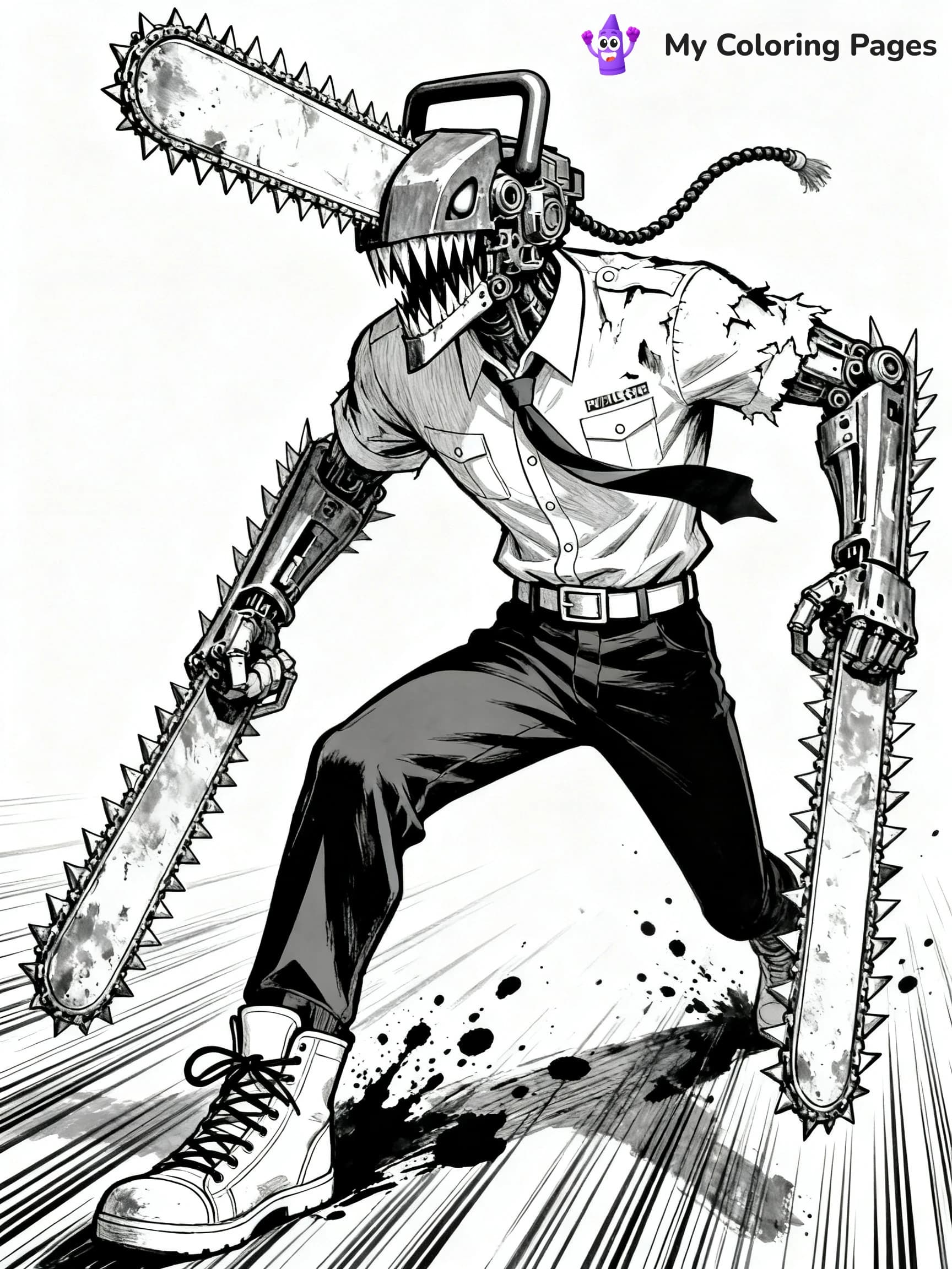 Chainsaw Man Coloring Pages - 7