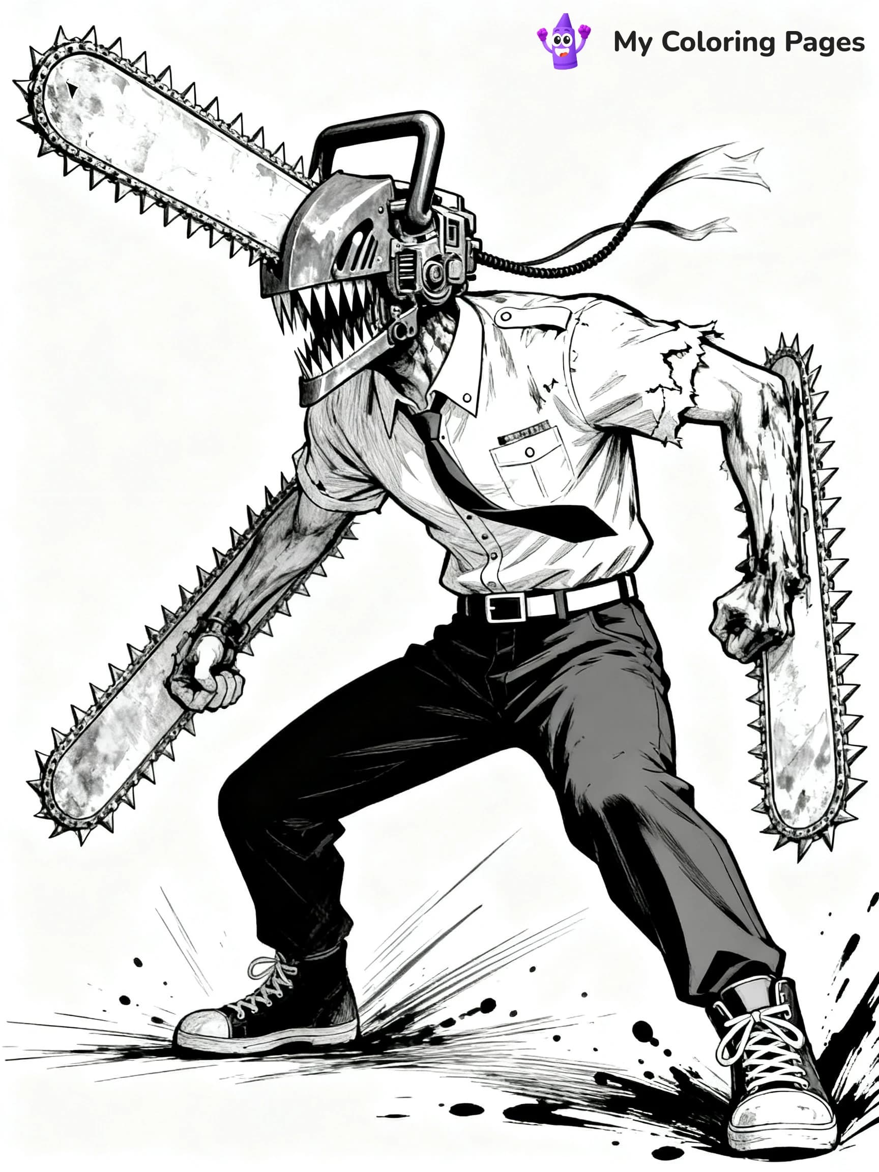 Chainsaw Man Coloring Pages - 6