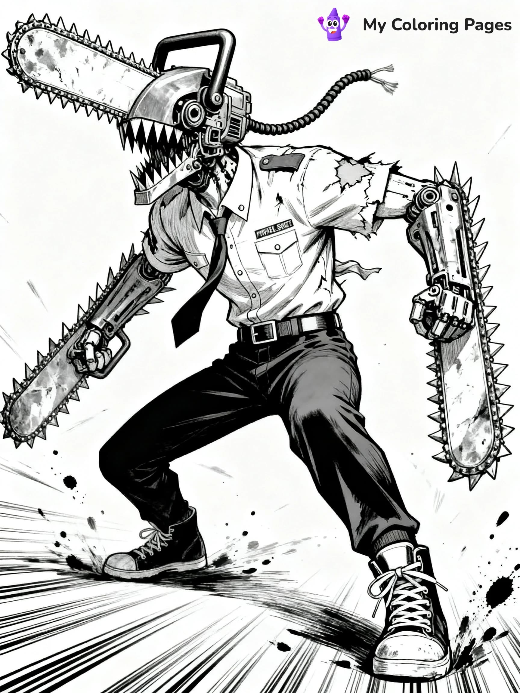 Chainsaw Man Coloring Pages - 5