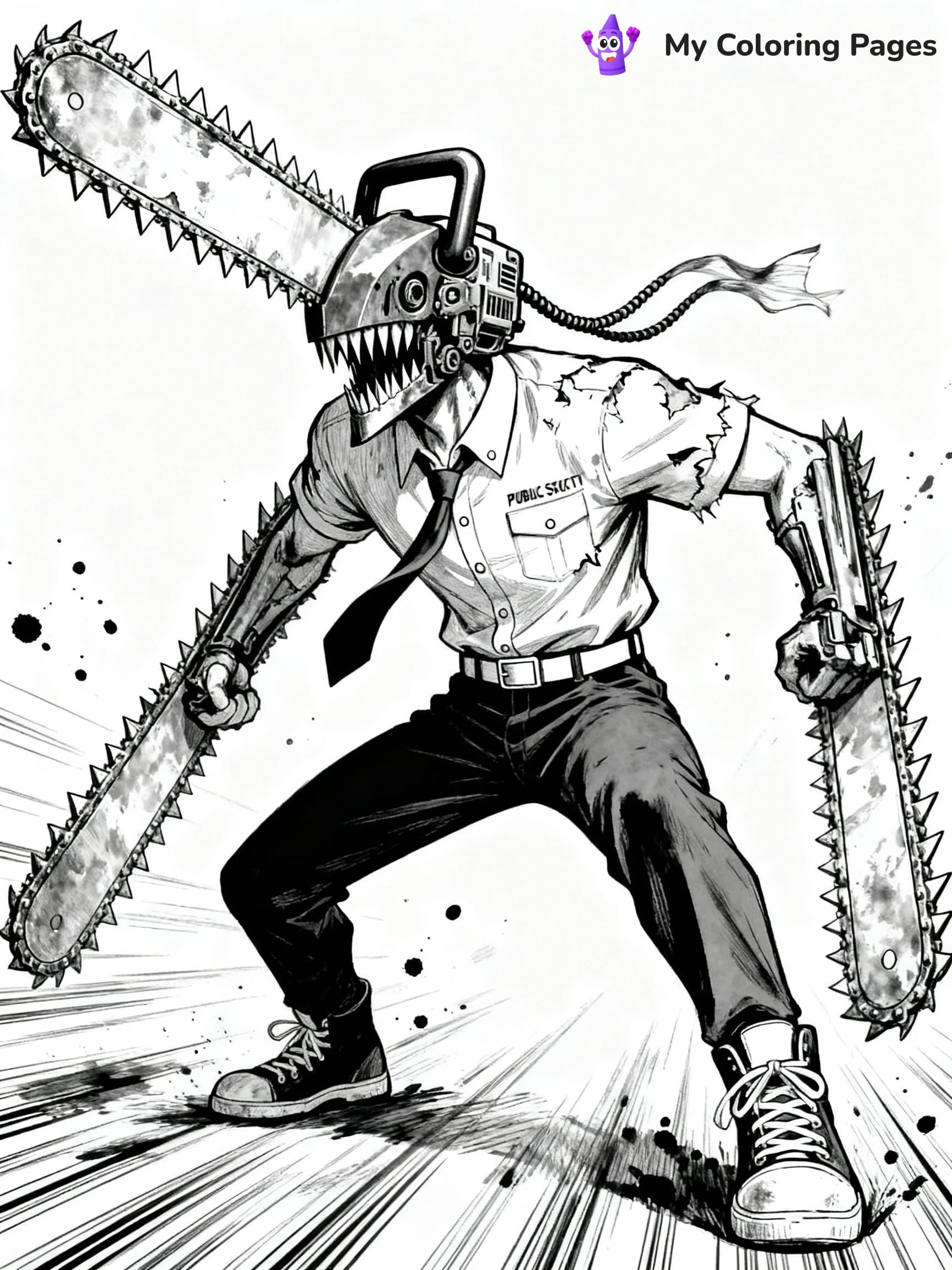Chainsaw Man Coloring Pages - 4