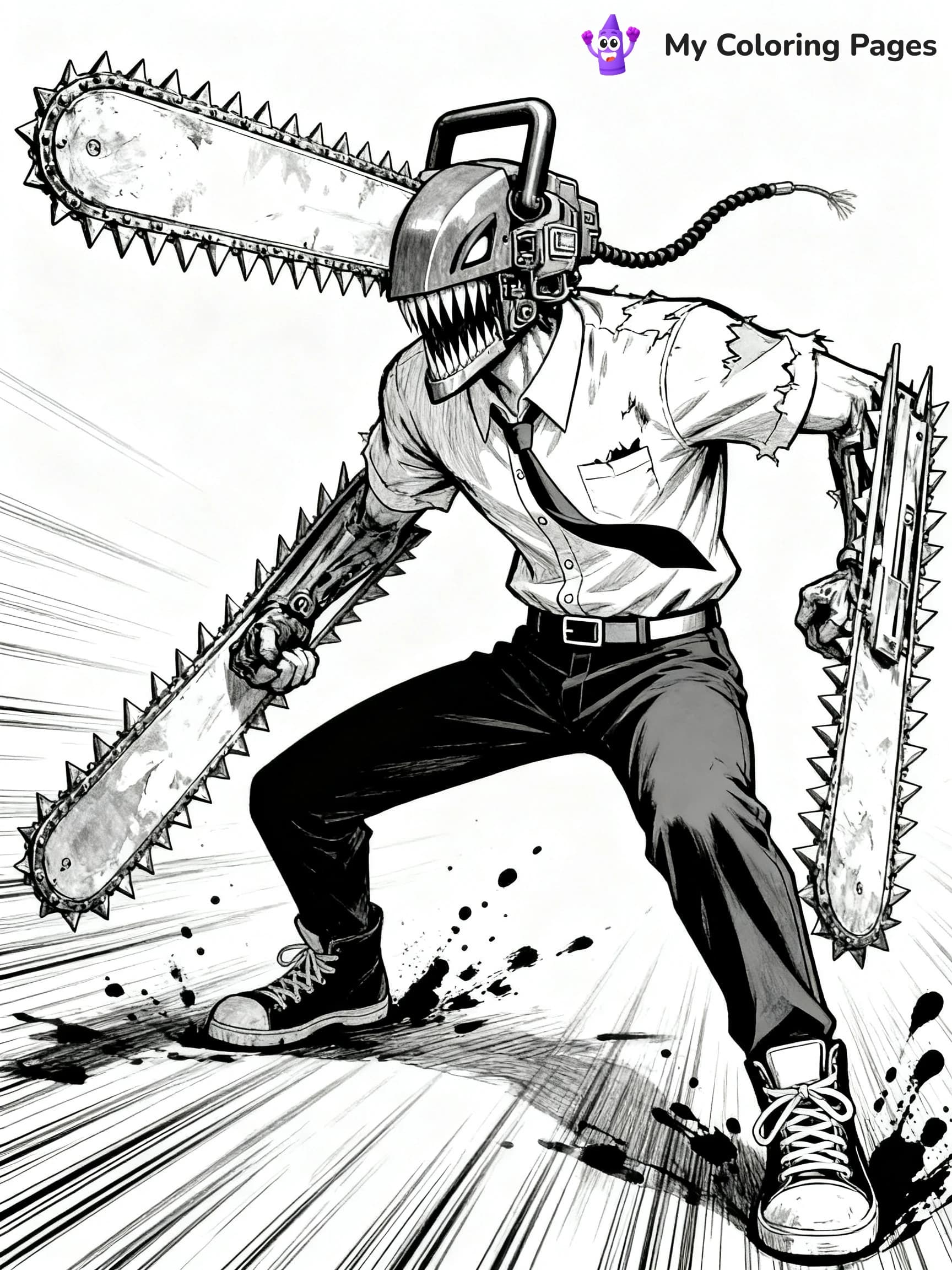 Chainsaw Man Coloring Pages - 3