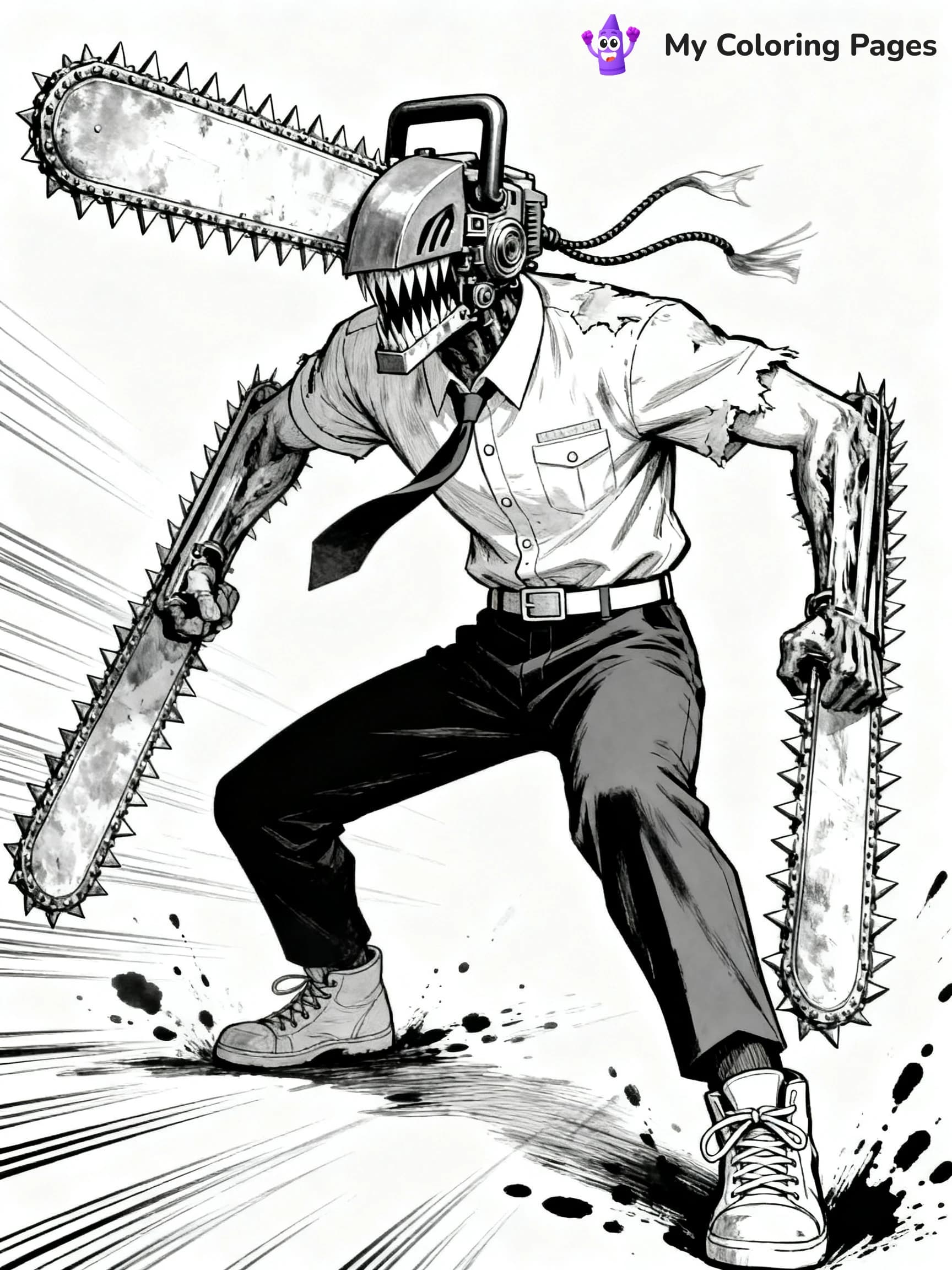 Chainsaw Man Coloring Pages - 2