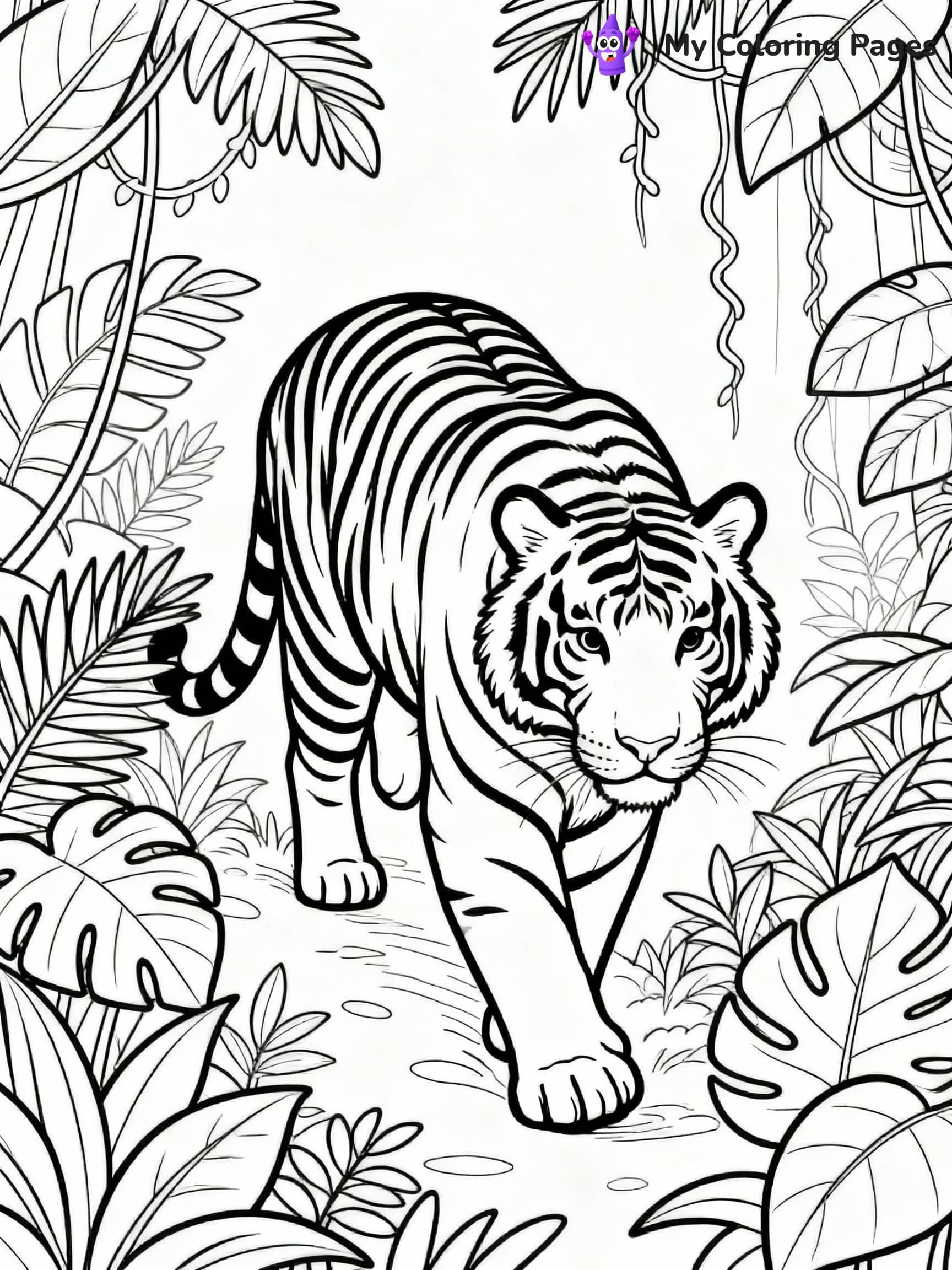 Tiger Coloring Pages - 23