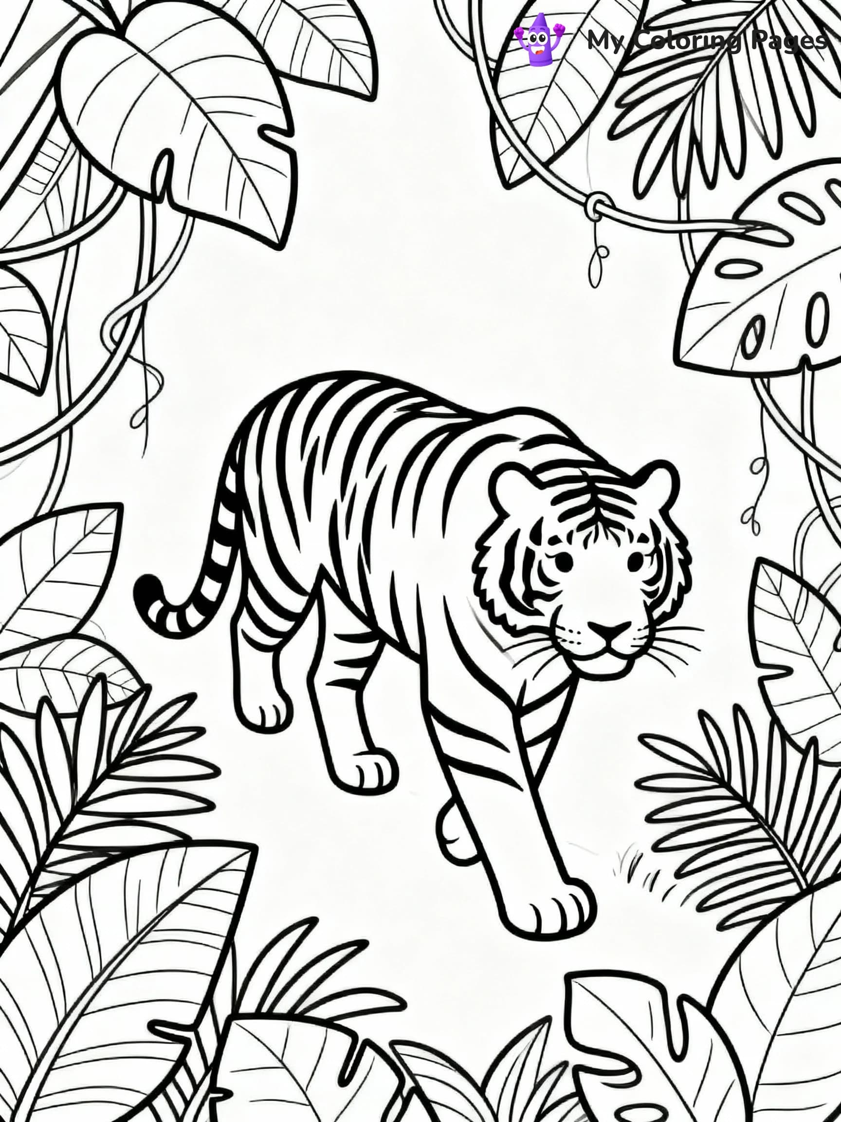 Tiger Coloring Pages - 22