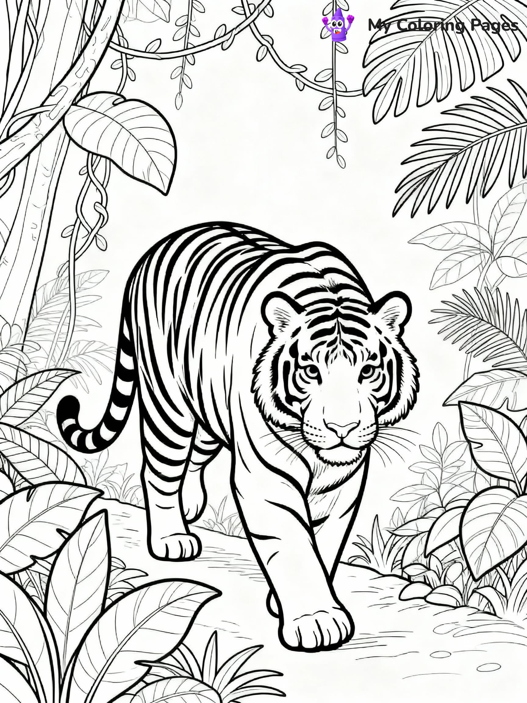 Tiger Coloring Pages - 19
