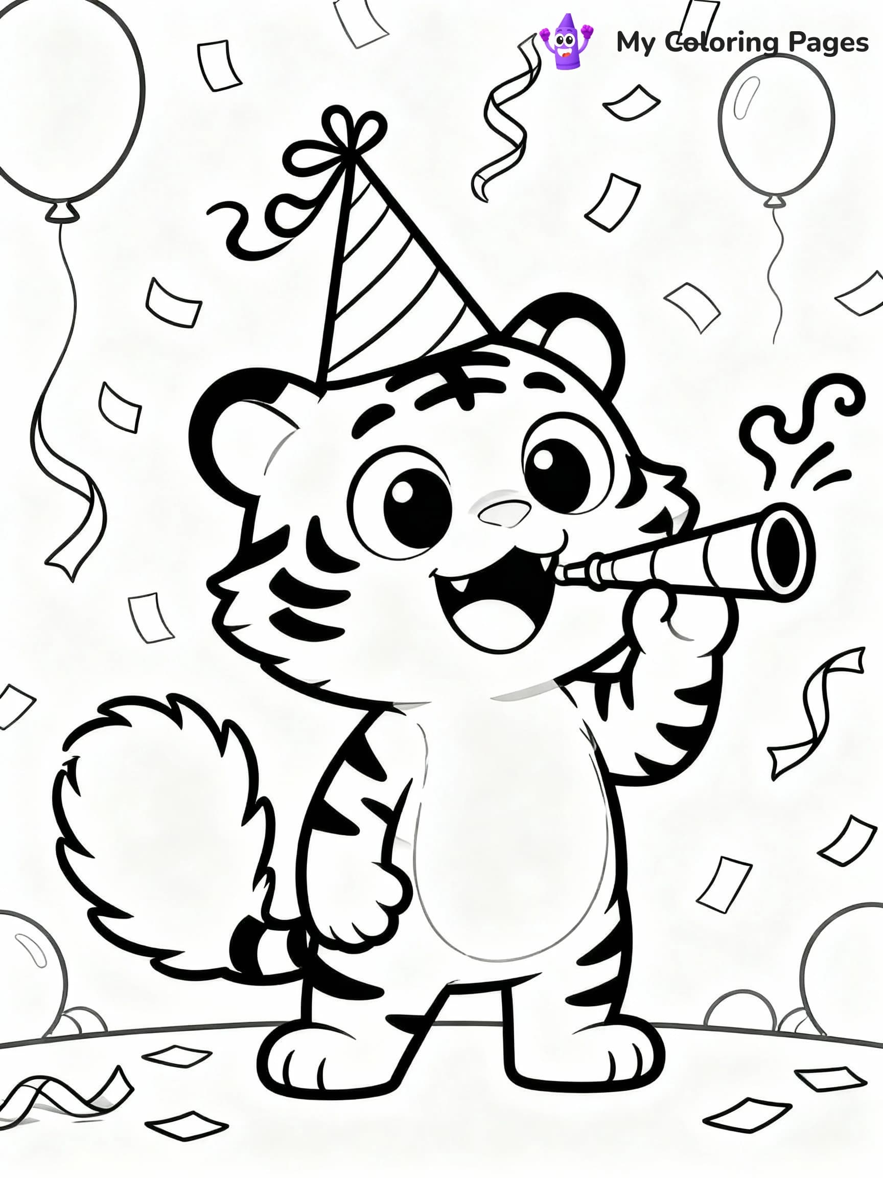 Tiger Coloring Pages - 17