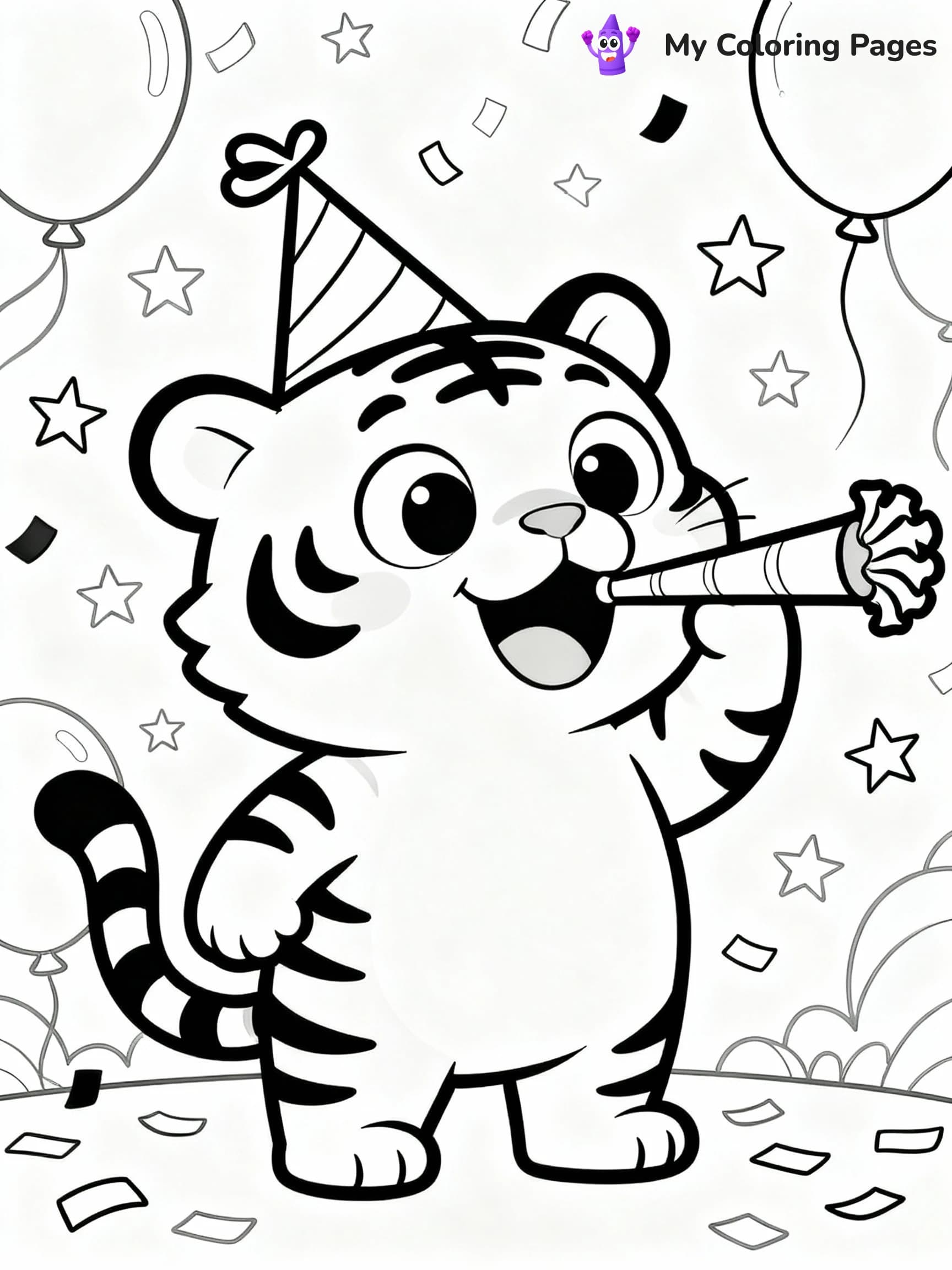 Tiger Coloring Pages - 16