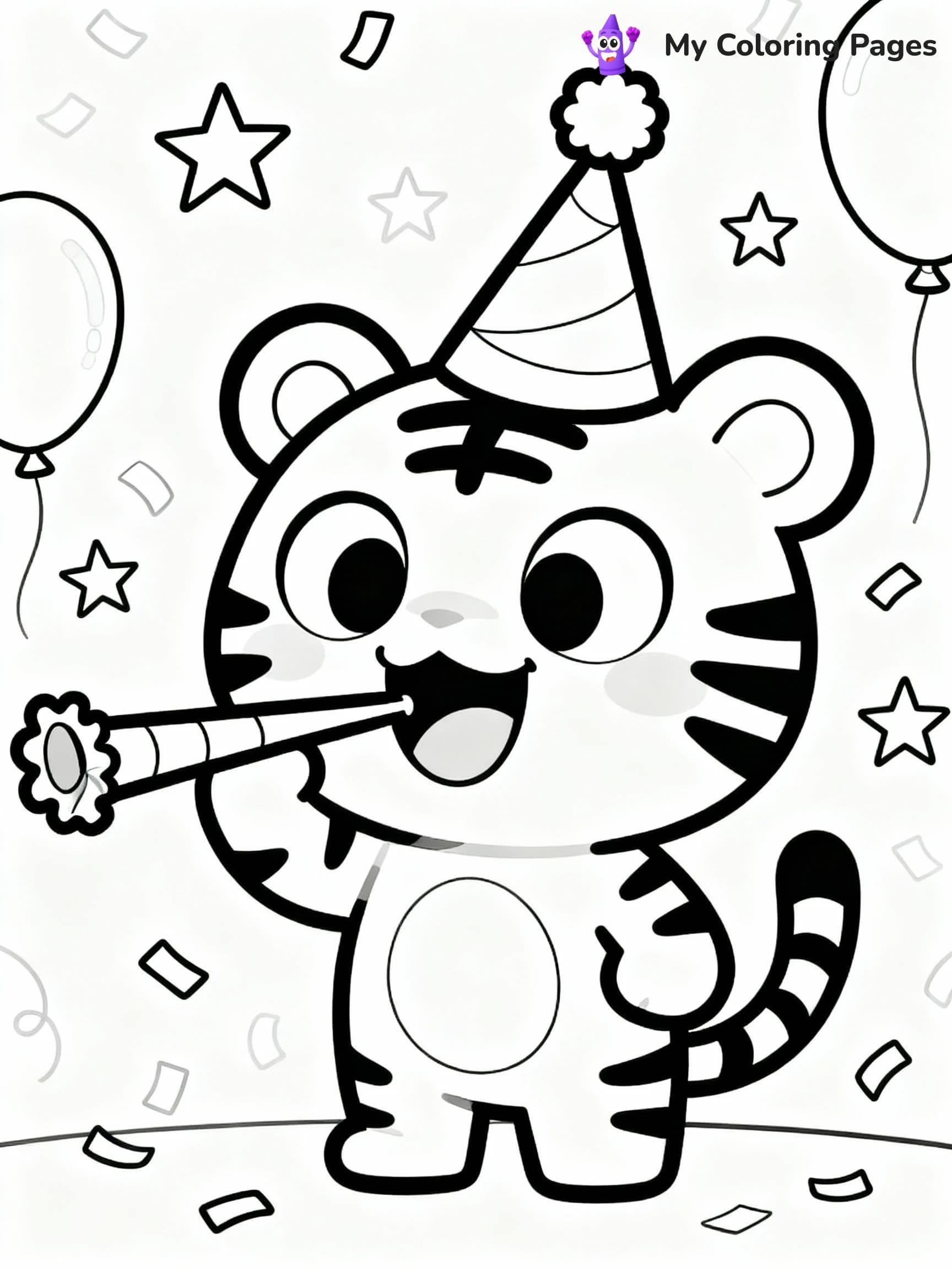 Tiger Coloring Pages - 15