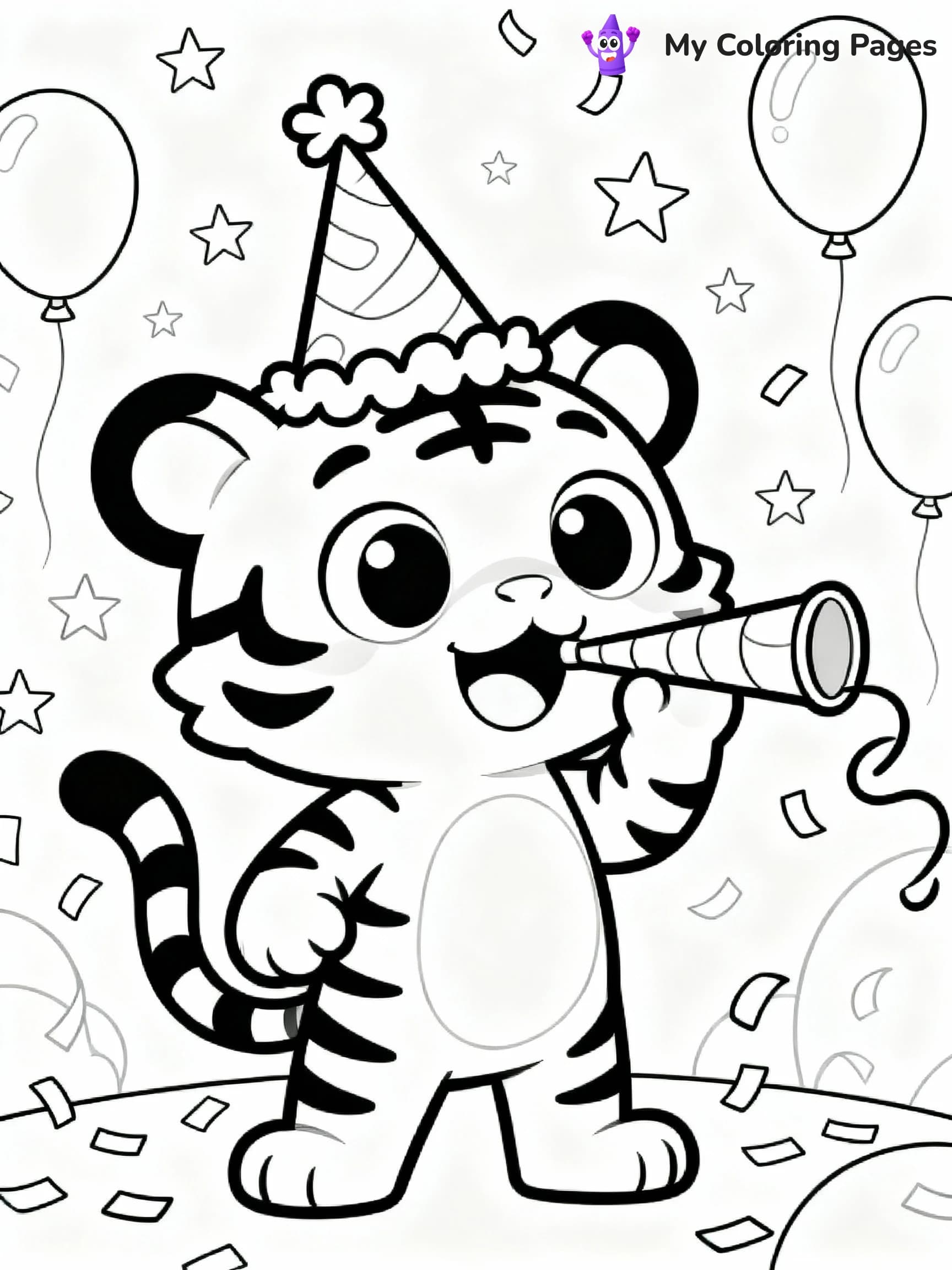 Tiger Coloring Pages - 14