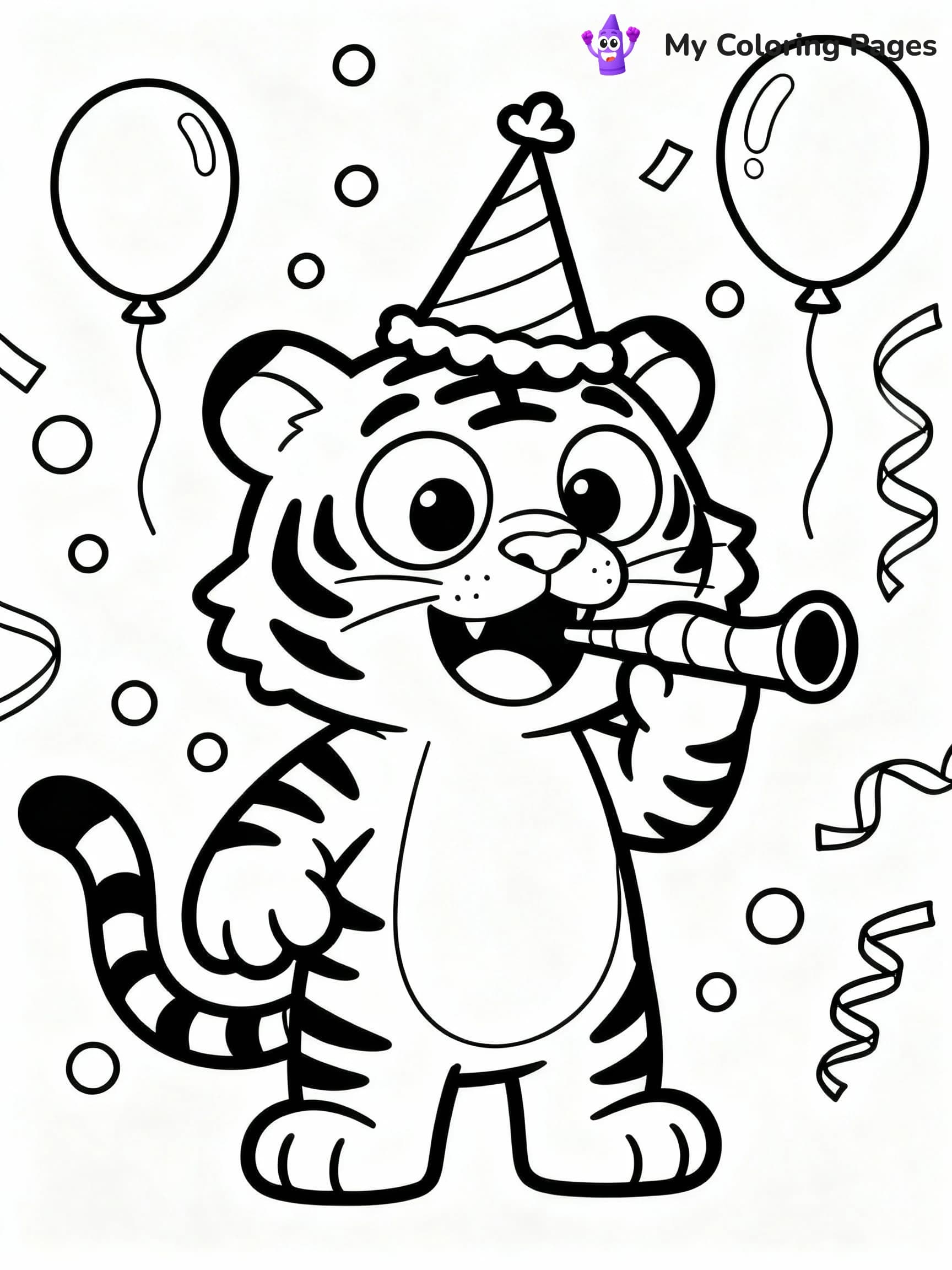 Tiger Coloring Pages - 12