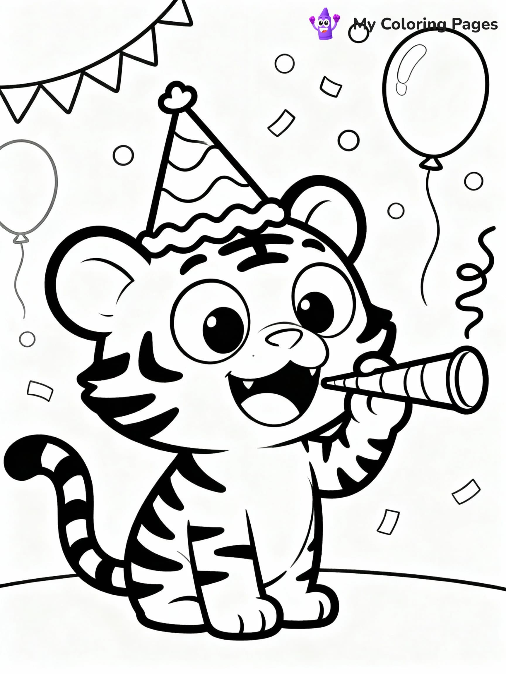 Tiger Coloring Pages - 11