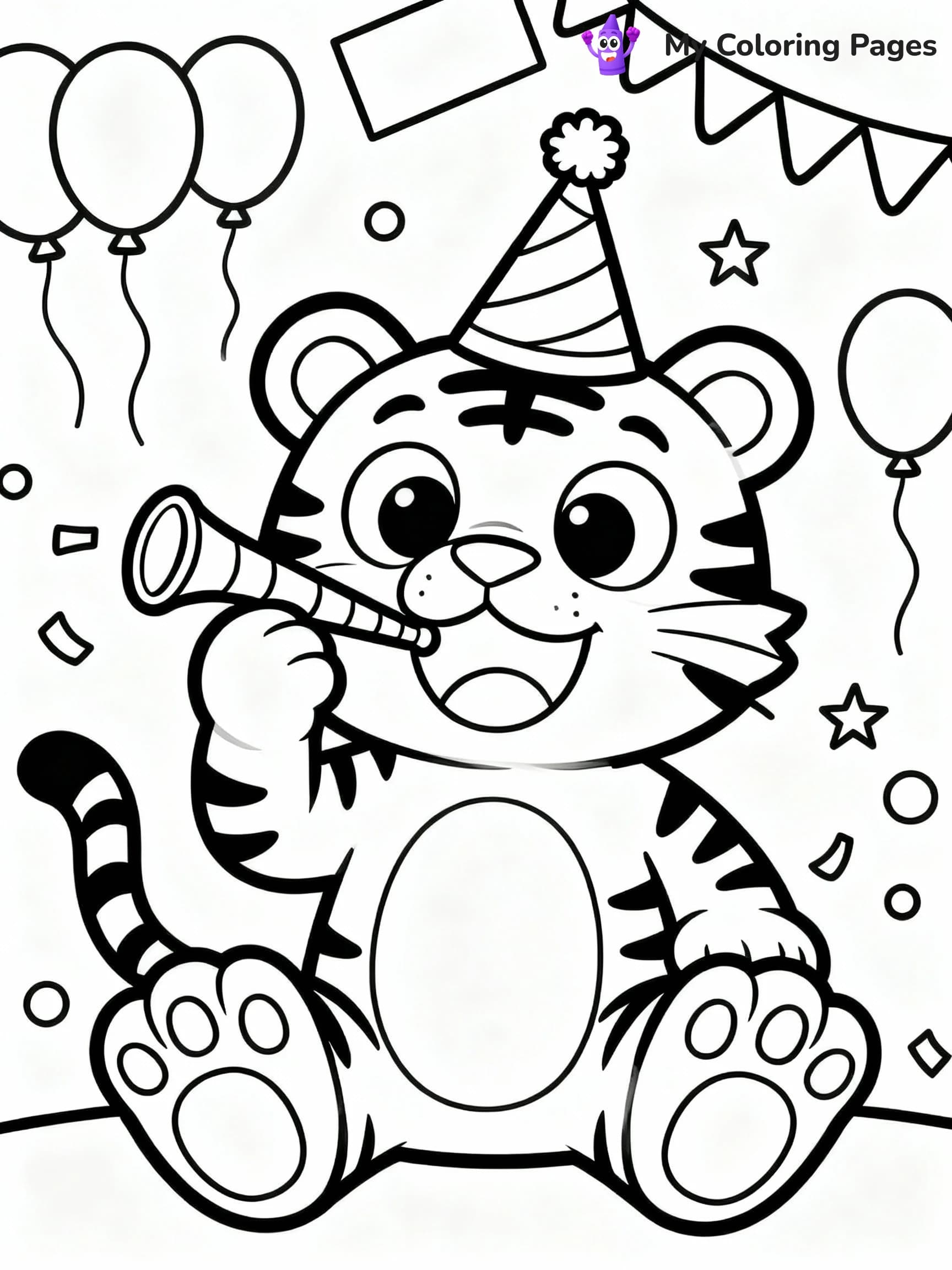 Tiger Coloring Pages - 9