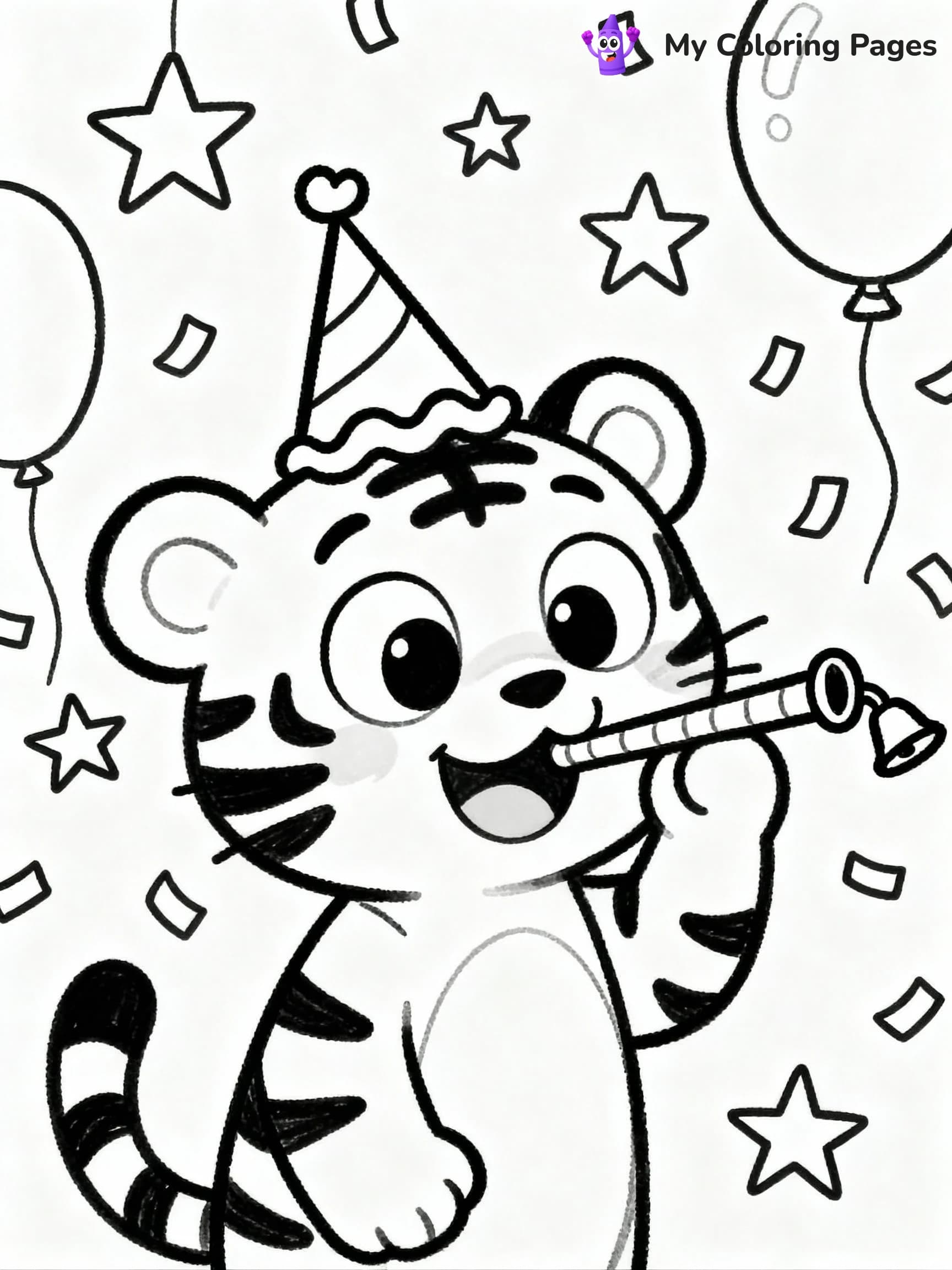 Tiger Coloring Pages - 8