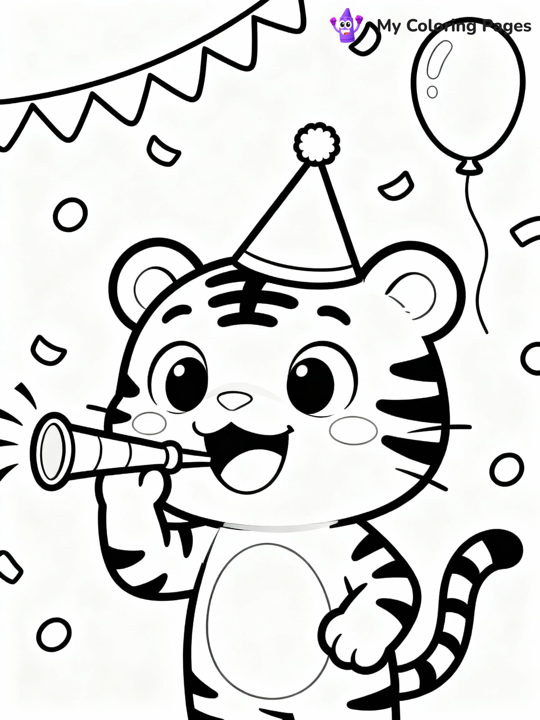 Tiger Coloring Pages - 7