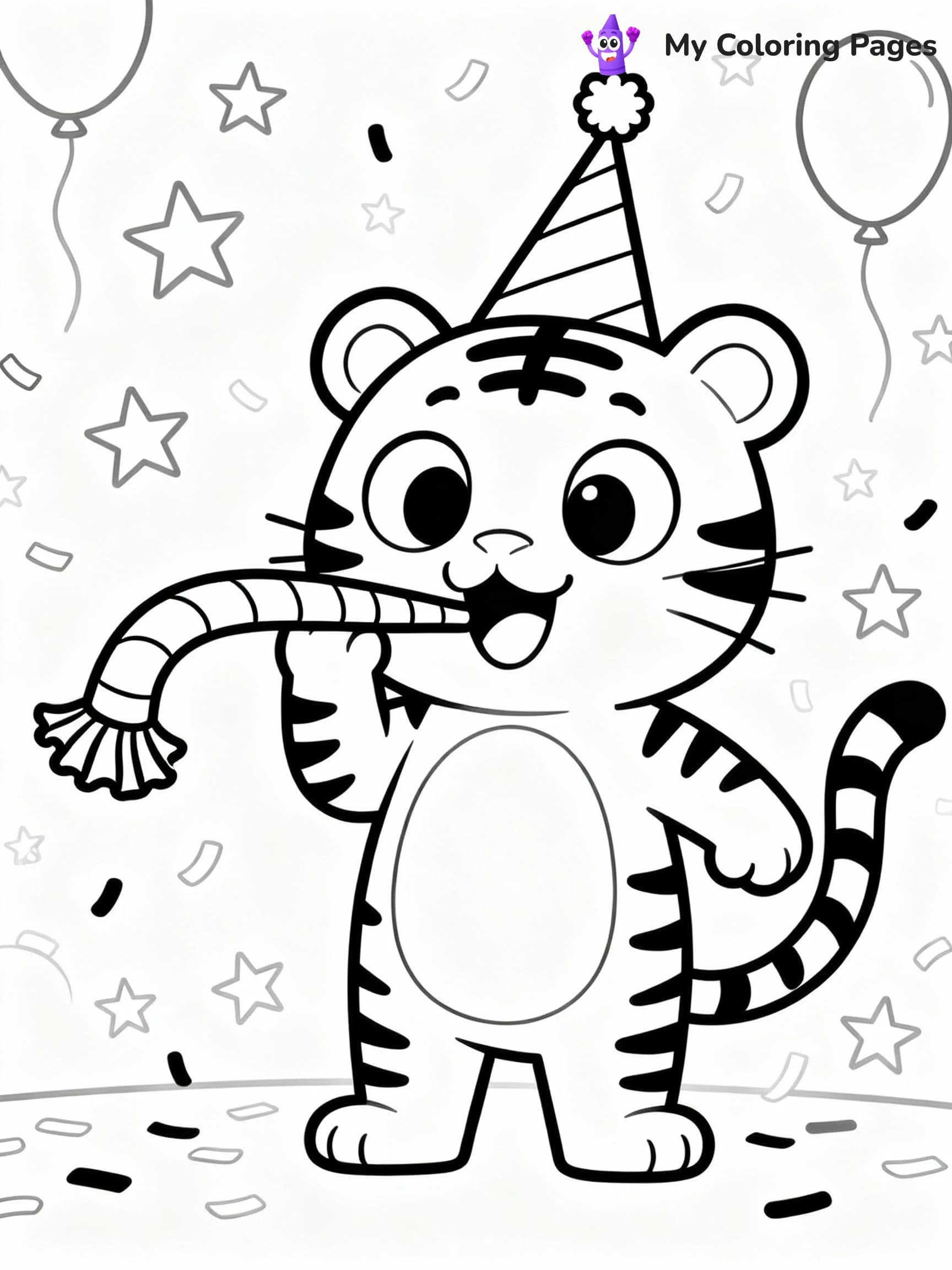 Tiger Coloring Pages - 4