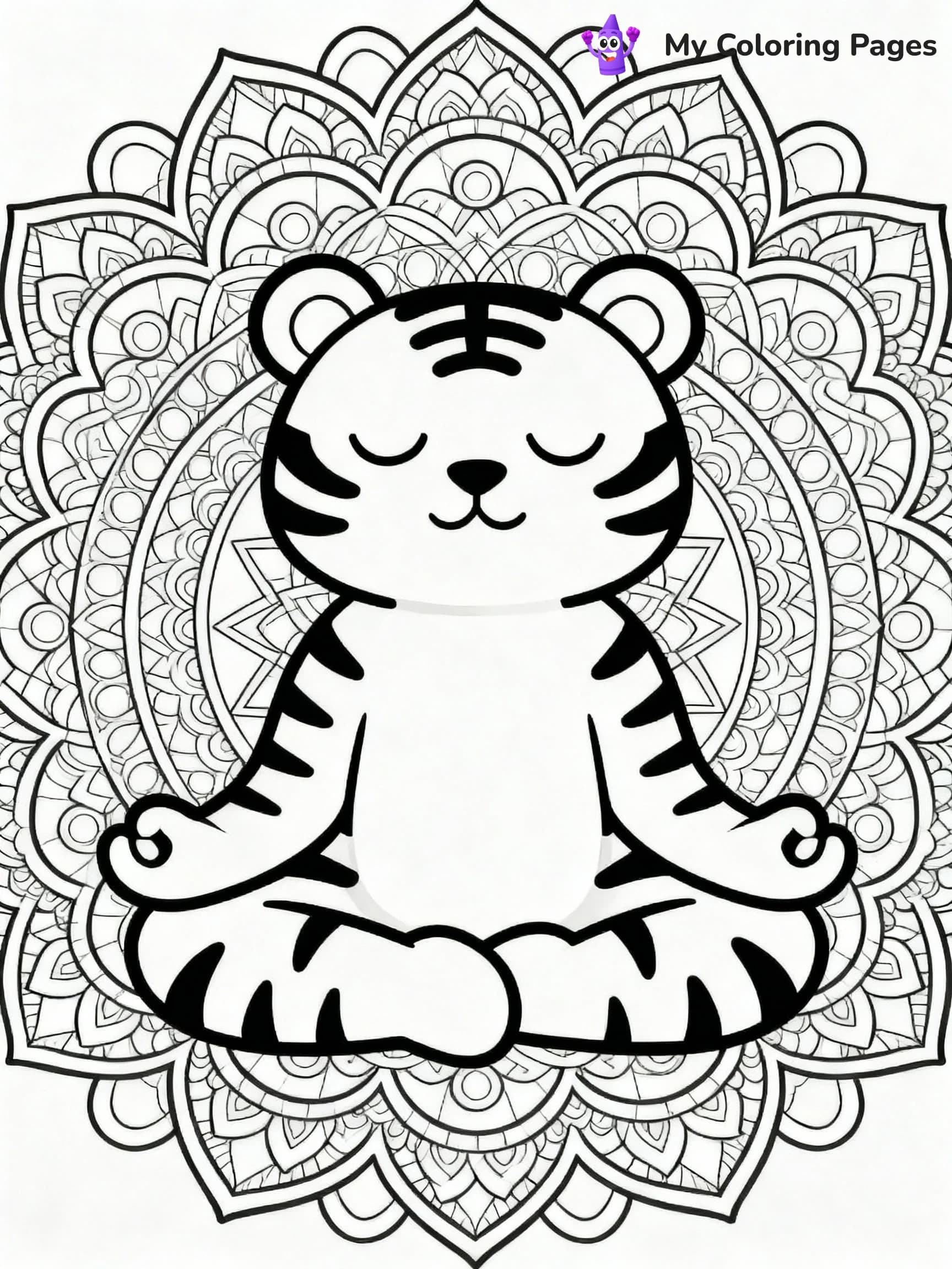 Tiger Coloring Pages - 1